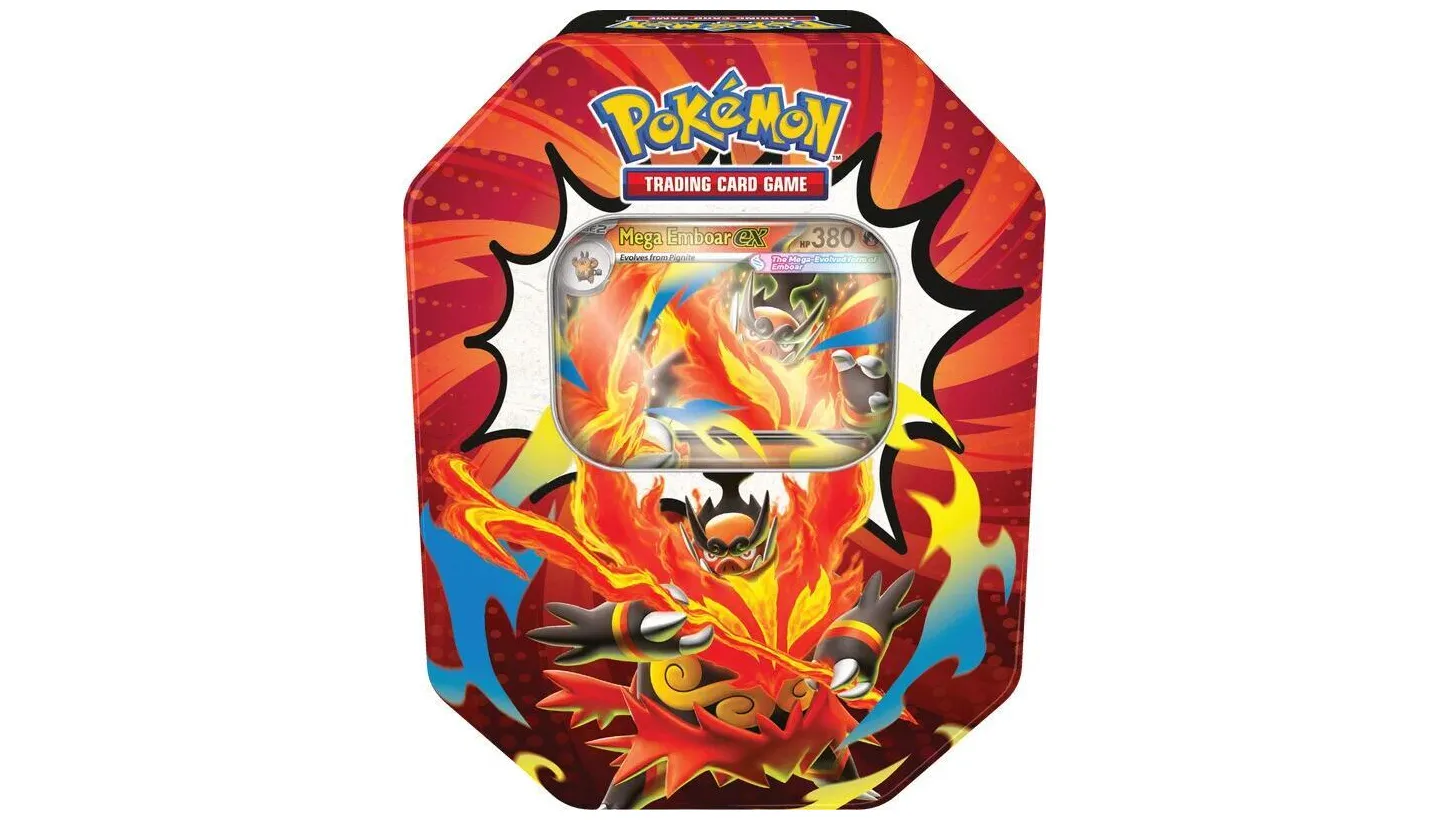 Ascended Heroes Tin Mega Emboar ex