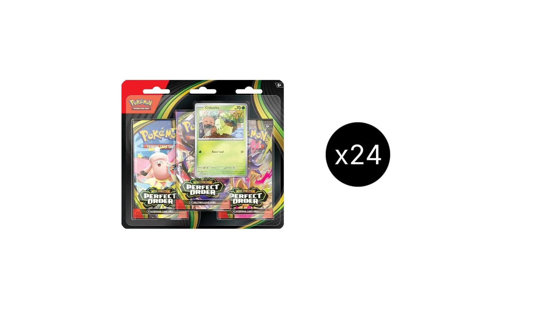 Perfect Order 3 Pack Blister Case Chikorita