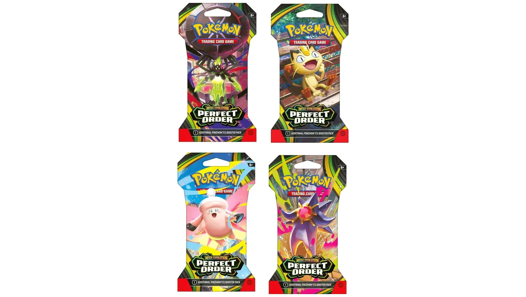 Perfect Order Sleeved Booster Pack Art Bundle Set of 4