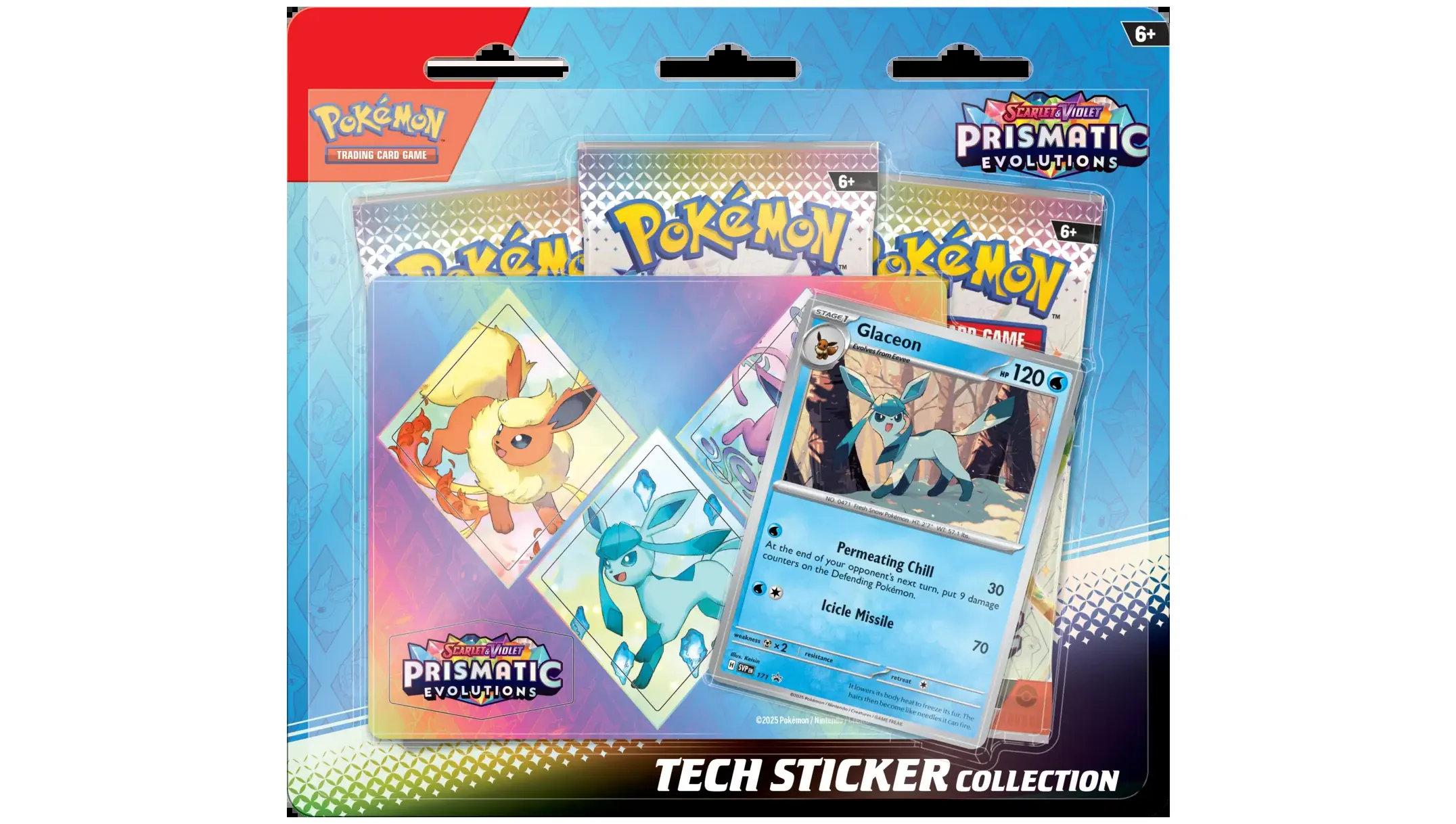 Prismatic Evolutions Tech Sticker Collection Glaceon
