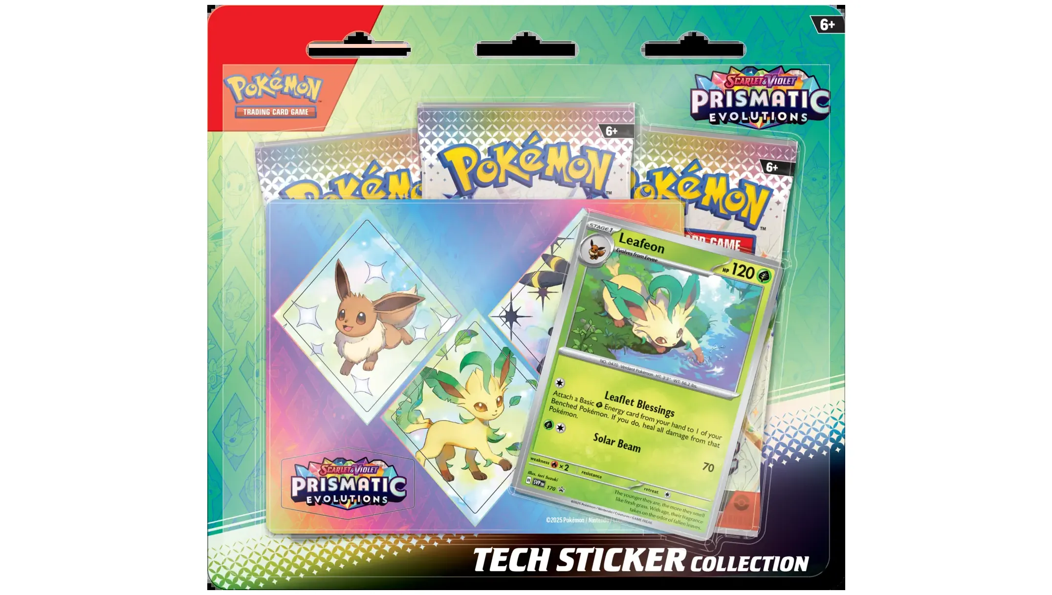 Prismatic Evolutions Tech Sticker Collection Leafeon
