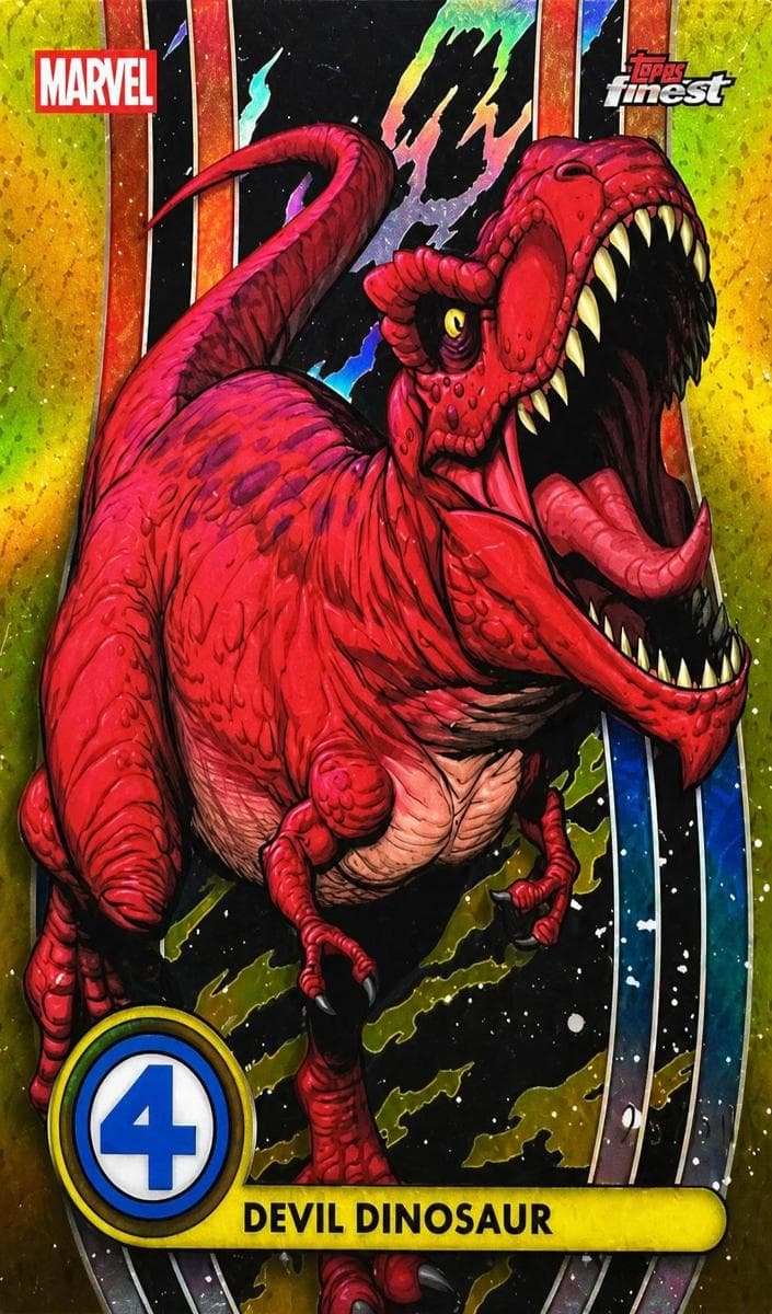 Devil Dinosaur #012 Gold Refractor