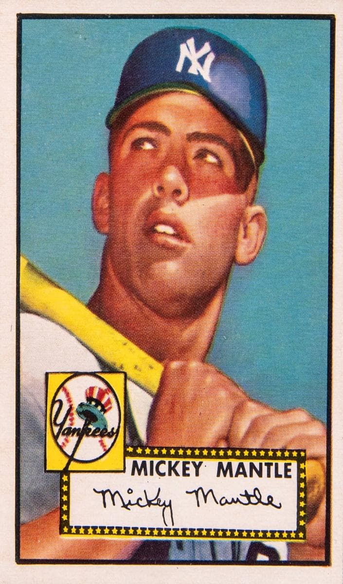 The 1952 Topps Mickey Mantle, card #311, the definitive post-war baseball card, from Topps’ first flagship set.