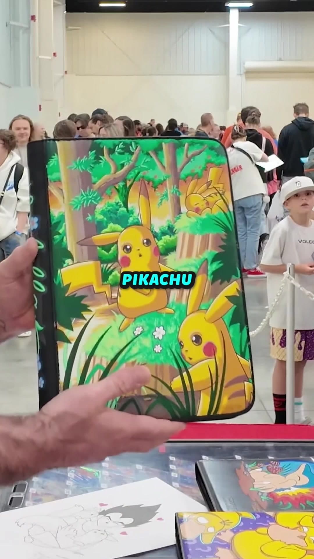 Pete came through with some beautiful hand painted binders to give away! . . . . Edited by @Brian . . . #pokemonvendorpov #hobby #pokemon