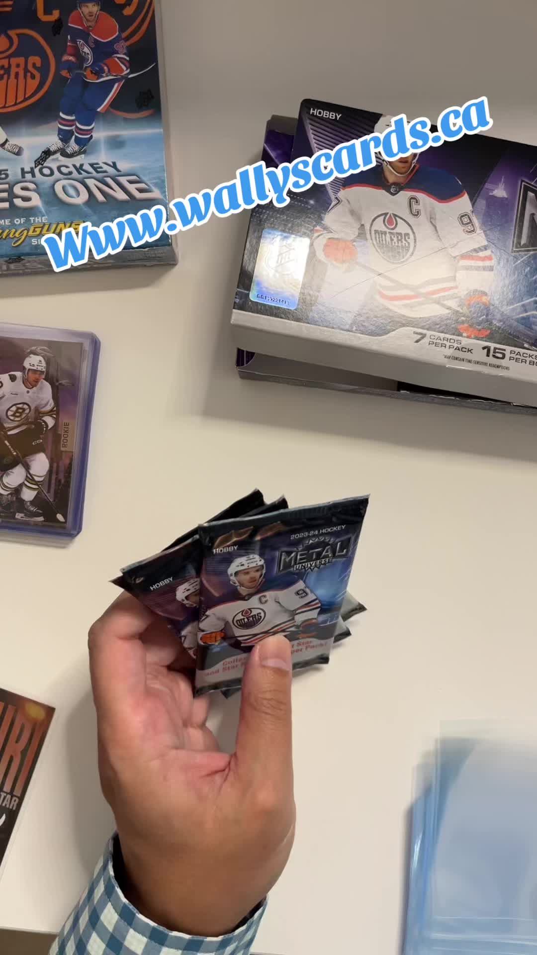 Metal with no precious!!!!#upperdeck #hockeyboys #nhl #langleyeventscentre #upperdeckhockey #psa #opeecheehockey #bossa #hockeytiktoks #edmo