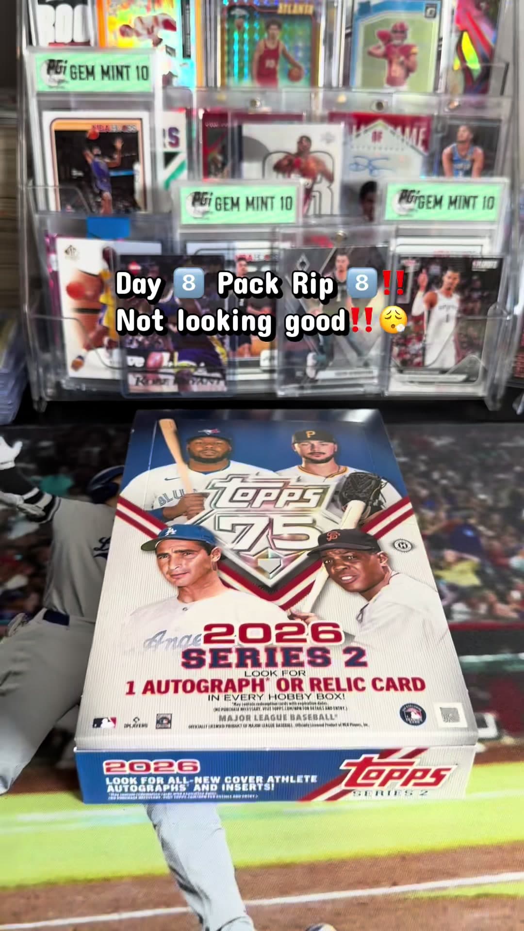 Day 🎱 Pack Rip 8️⃣‼️⚾️👀 @MLB @Topps @Fanatics #301tradingcards #mlbcards #topps #hobbybox #fyp