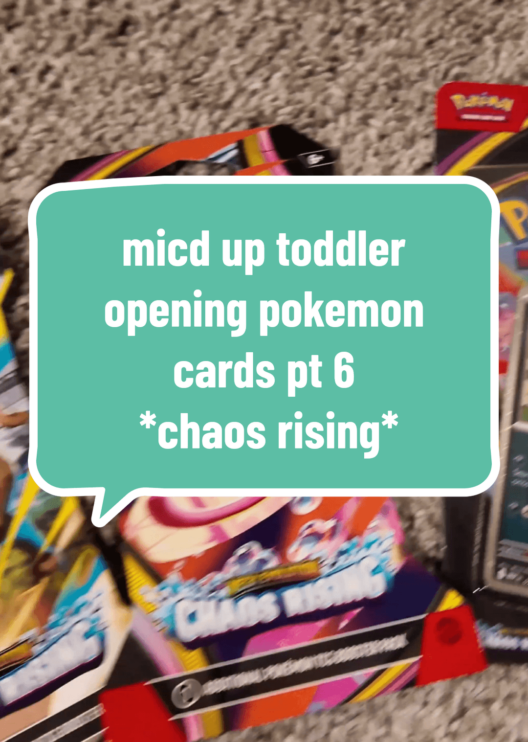 daddy got his hands on some CHAOS RISING !!! our lil bestie couldnt wait to rip them open.
@Pokémon Company Int’l
#chaosrising #tcgpokemo