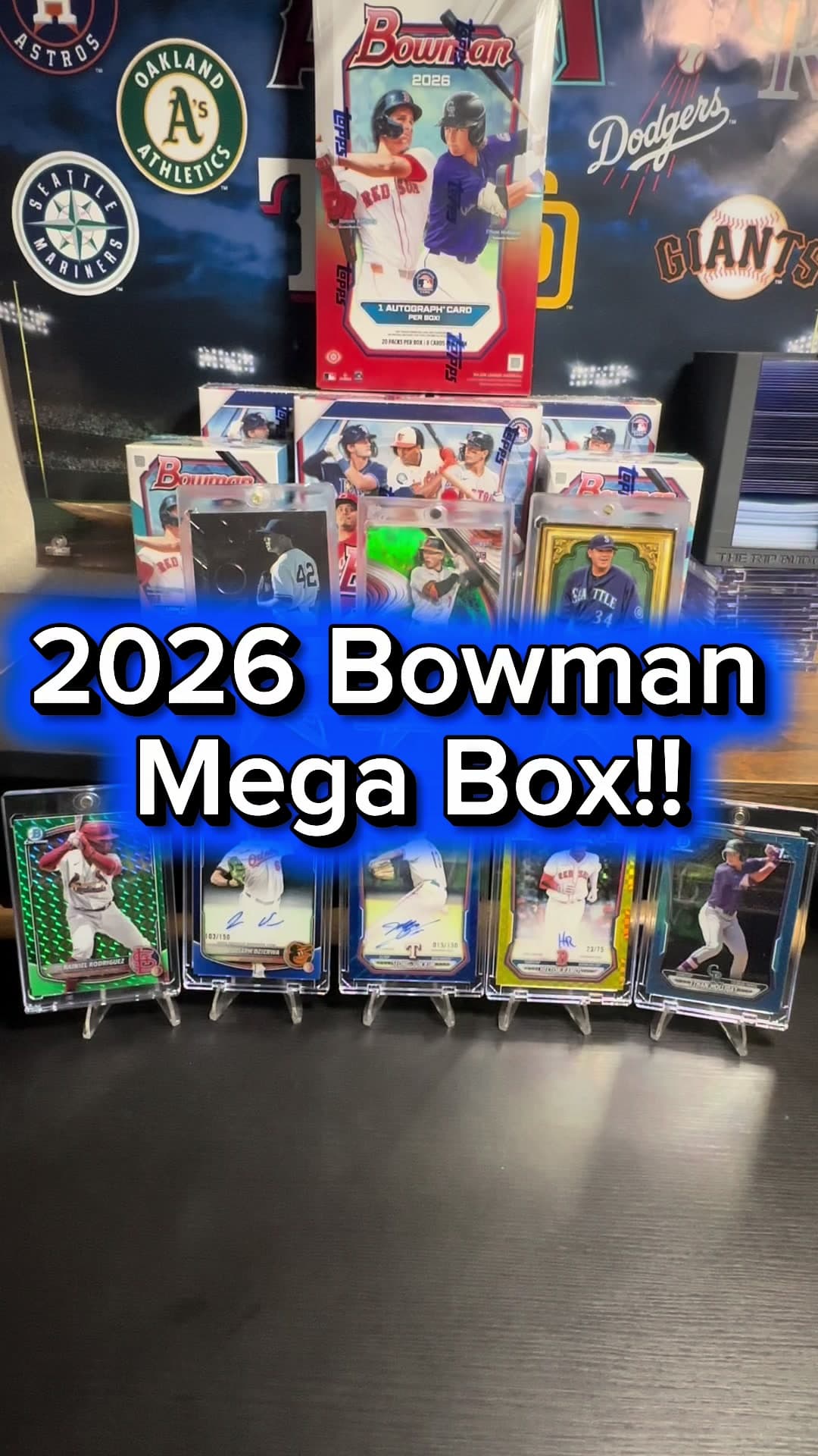 🔥🔥2026 Bowman Mega Box!🔥 another nice auto out of this box!! #foryoupage #baseballcards #sportscards #bowmanbaseball #mlb