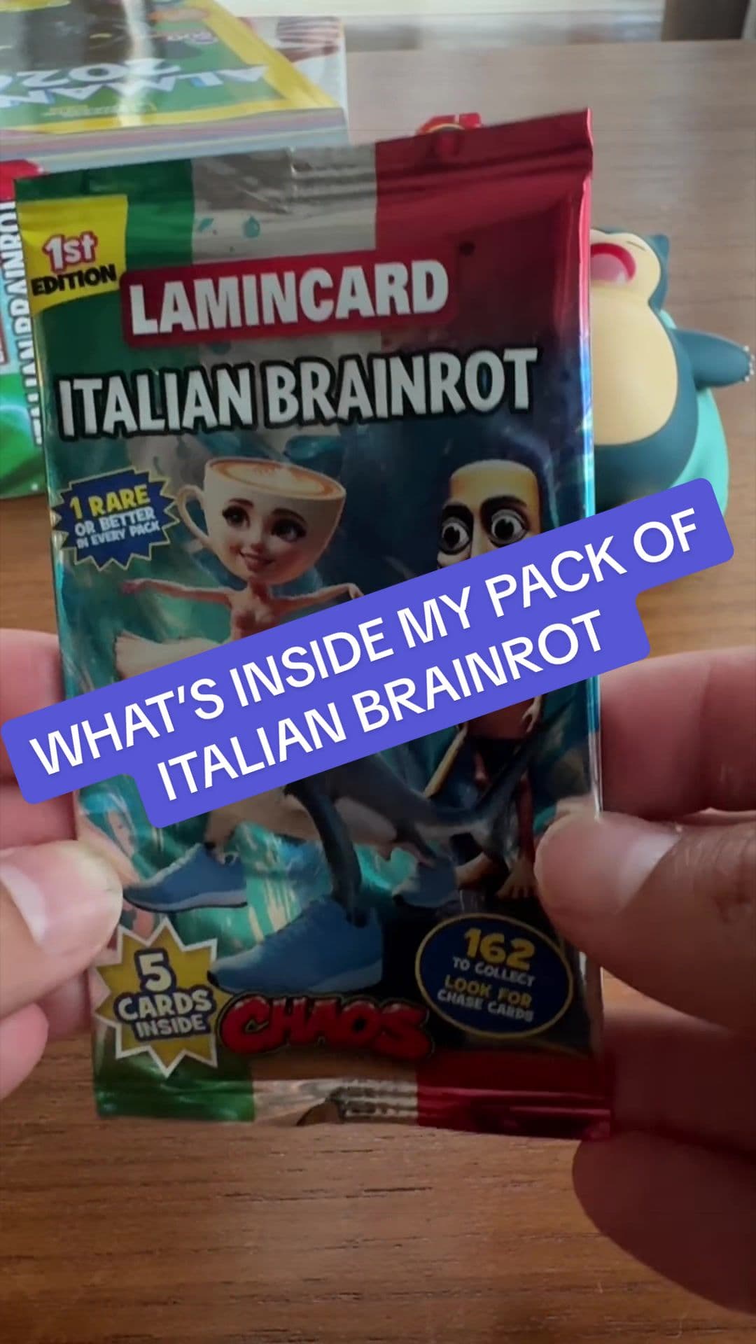 Ending the work week with a pack of Italian Brainrot cards! 6 / 7 🐸 #rippingpacks #cardcollector #brainrot #tungtungtungsahur #cards