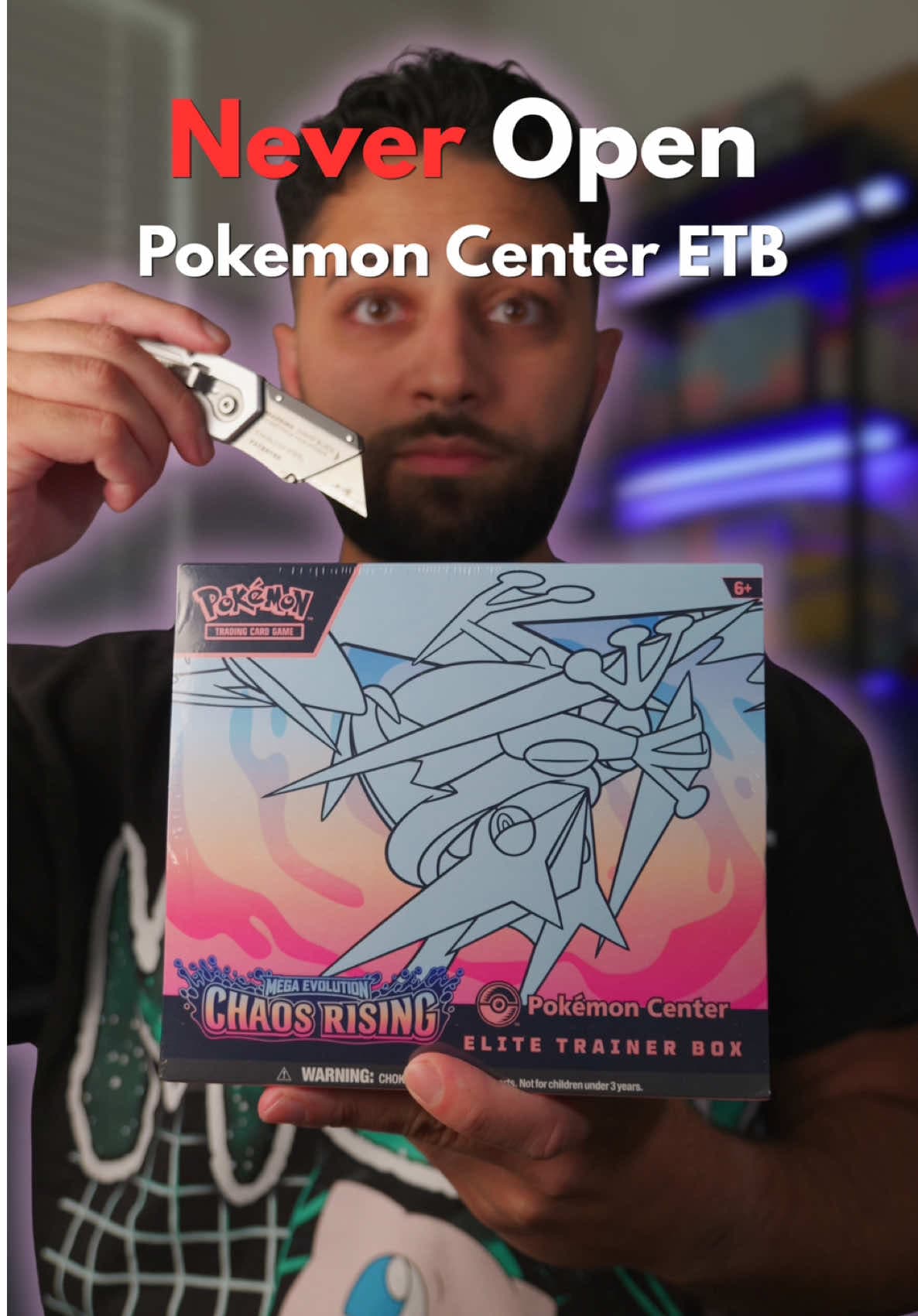 Have you guys opened your Chaos Rising Pokemon Center ETBs?? Also should I have kept this one sealed?? 🤔 #pokemoncenter #pokemoncenteretb #