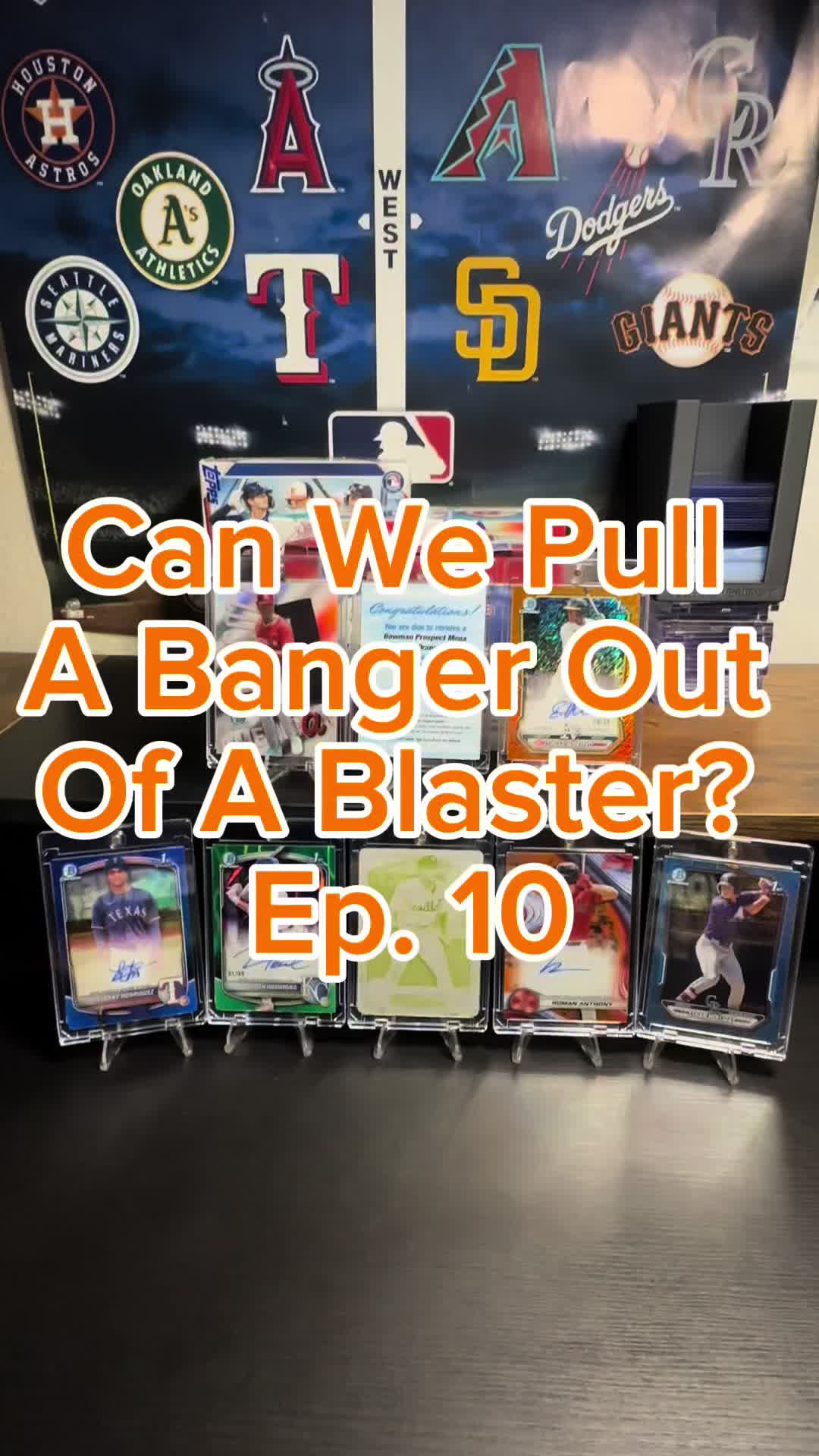 🔥Ep. 10 Can we pull a banger out of a blaster?🔥 can’t win them all!! #bowmanbaseball #baseballcards #sportscards #topps #MLB