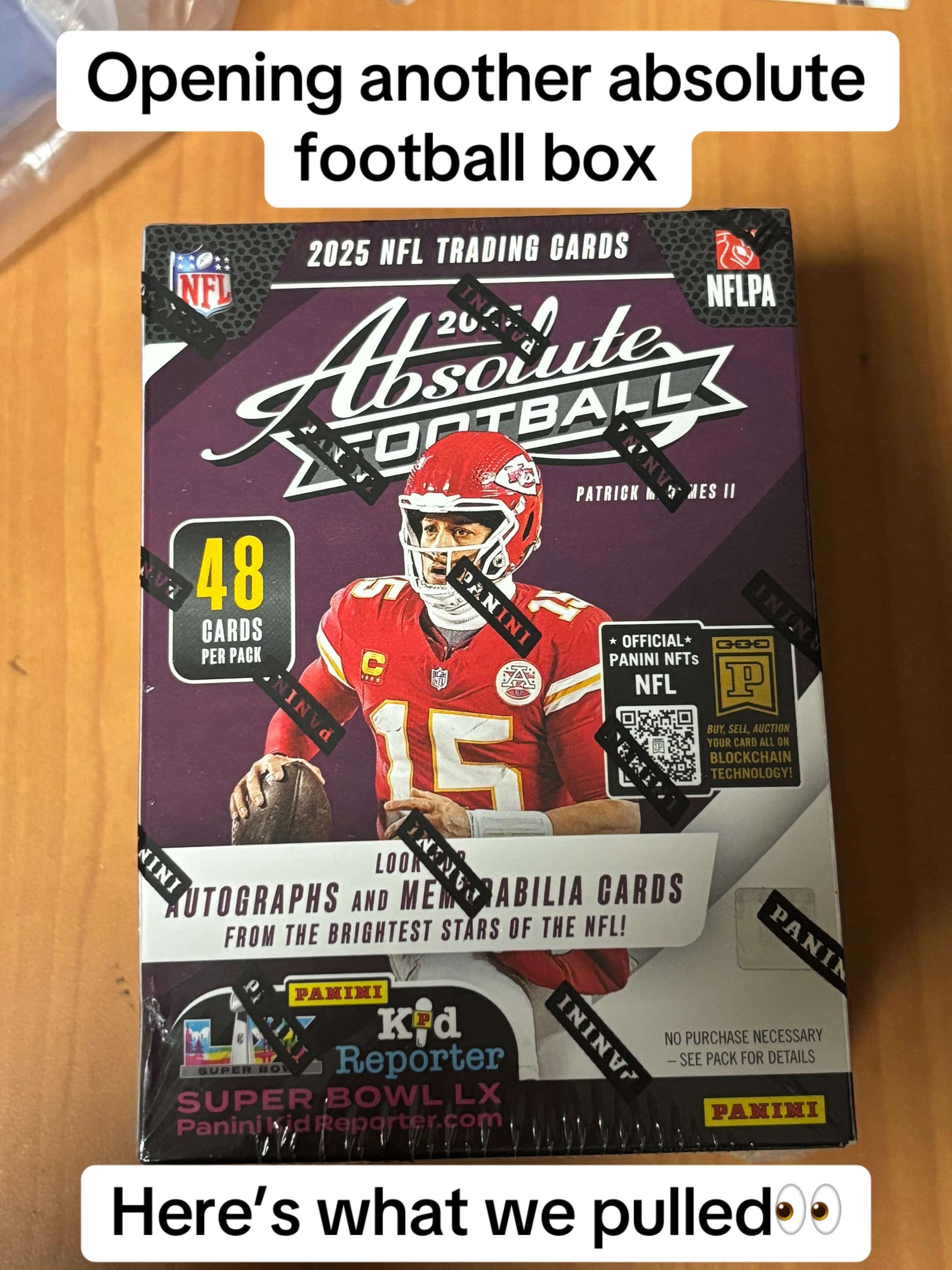Opened yet another brand new absolute football box 🙂↔️ short print pull this time 👀 #sportscards #footballcards #packopening #paniniameri