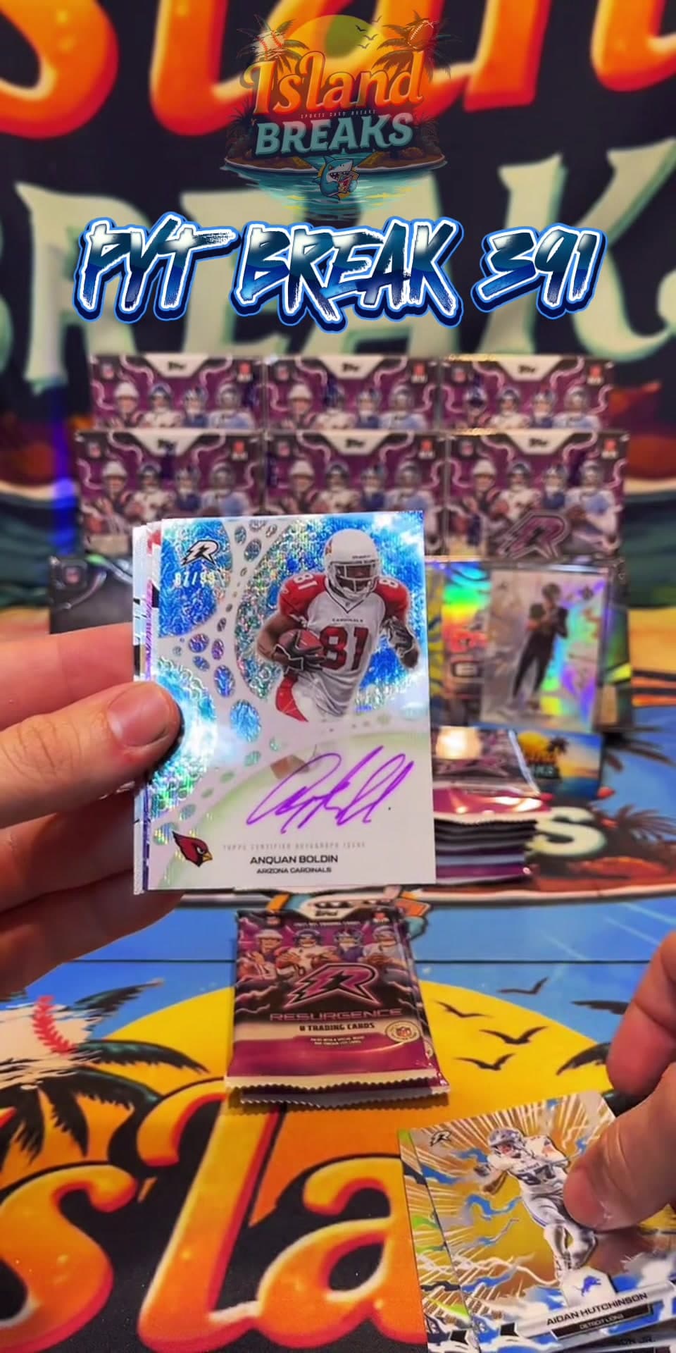 PYT BREAK 391 in the books! Our first look at brand new 2025 Resurgence Football! Mega boxes π₯ππΌ #cardbreaks #footballcards #toppschromeb