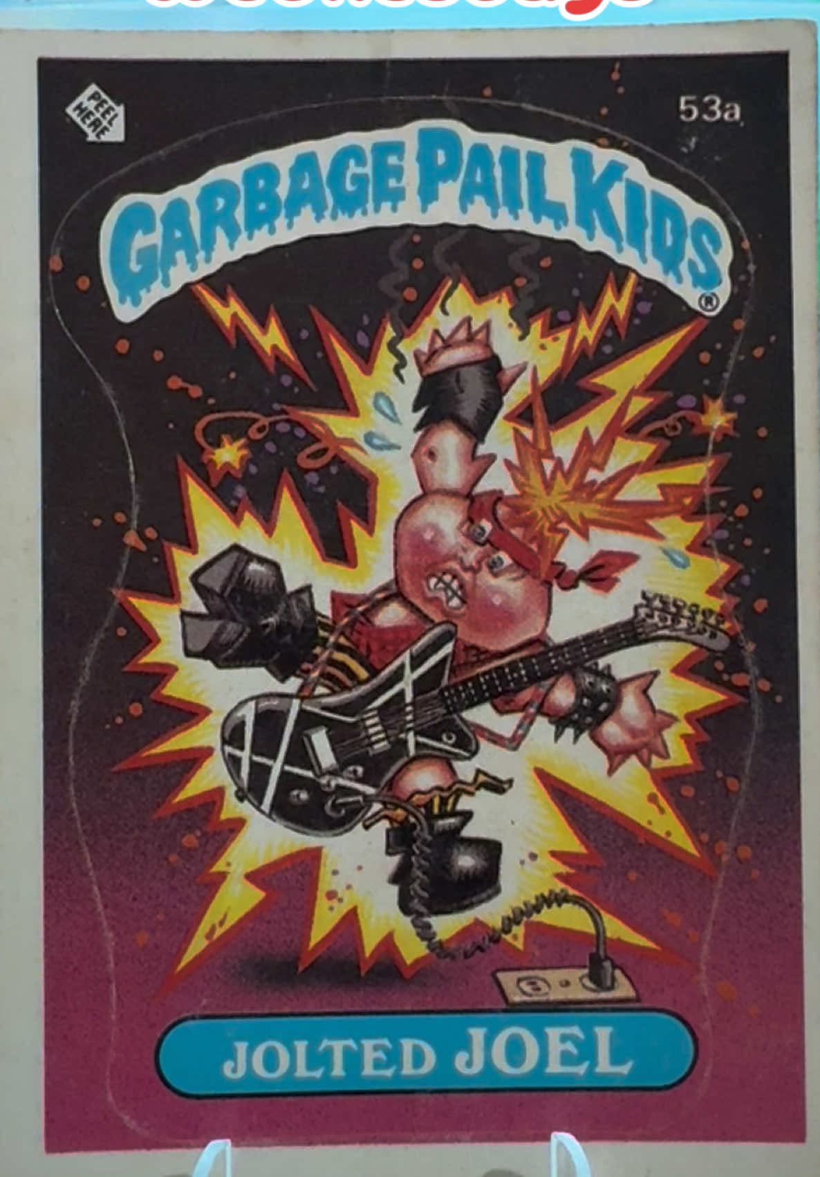 1985 Topps GPK’s Series 2 “Jolted Joel” Like and comment what you think of this gem! #fyp #genx #80s #garbagepailkids #foryoupage