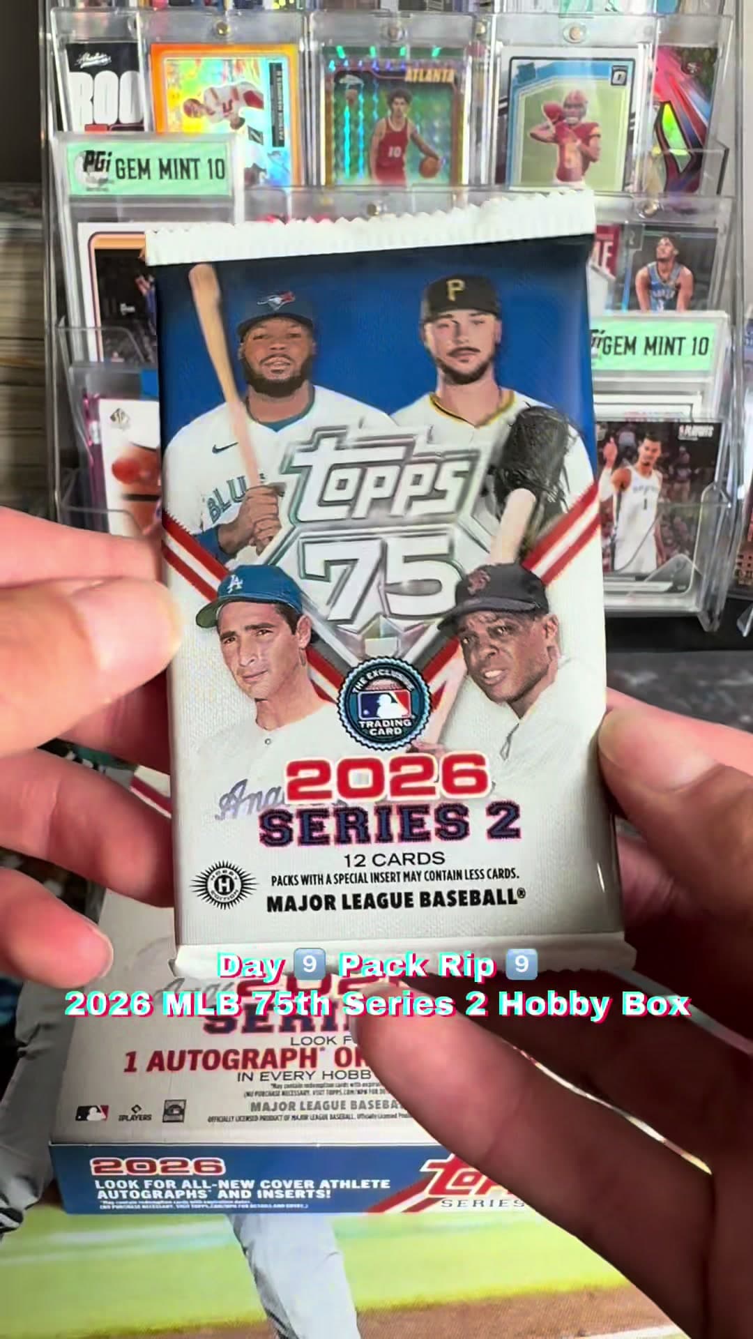Day 9️⃣ Pack Rip 9️⃣‼️ @MLB @Topps 7️⃣5️⃣th Series 2‼️⚾️👀 #301tradingcards #mlbcards #topps #sportscards #fyp