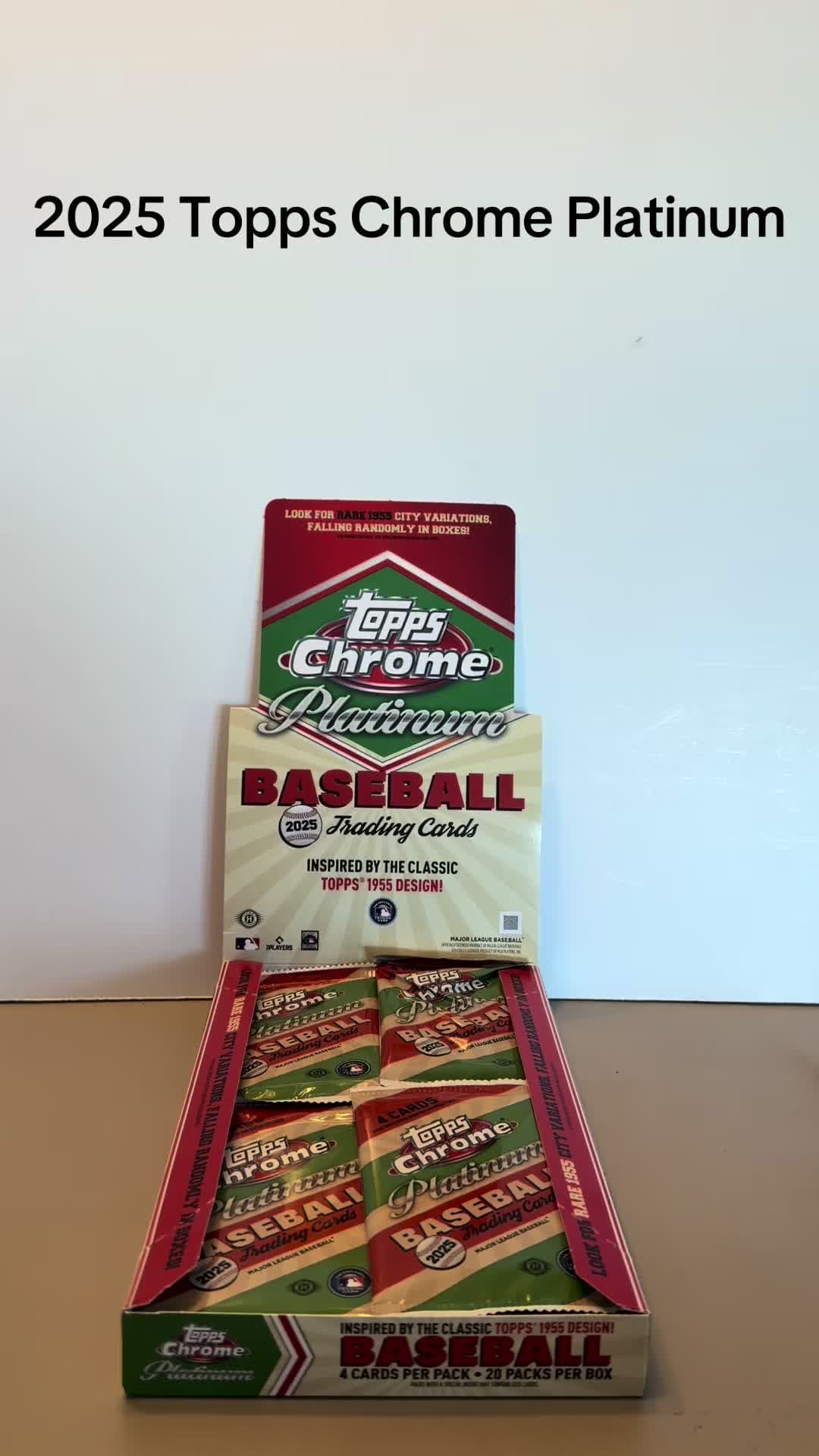 2025 Topps Chrome Platinum Baseball Cards #topps #toppschrome #baseballcards #cards #packrip