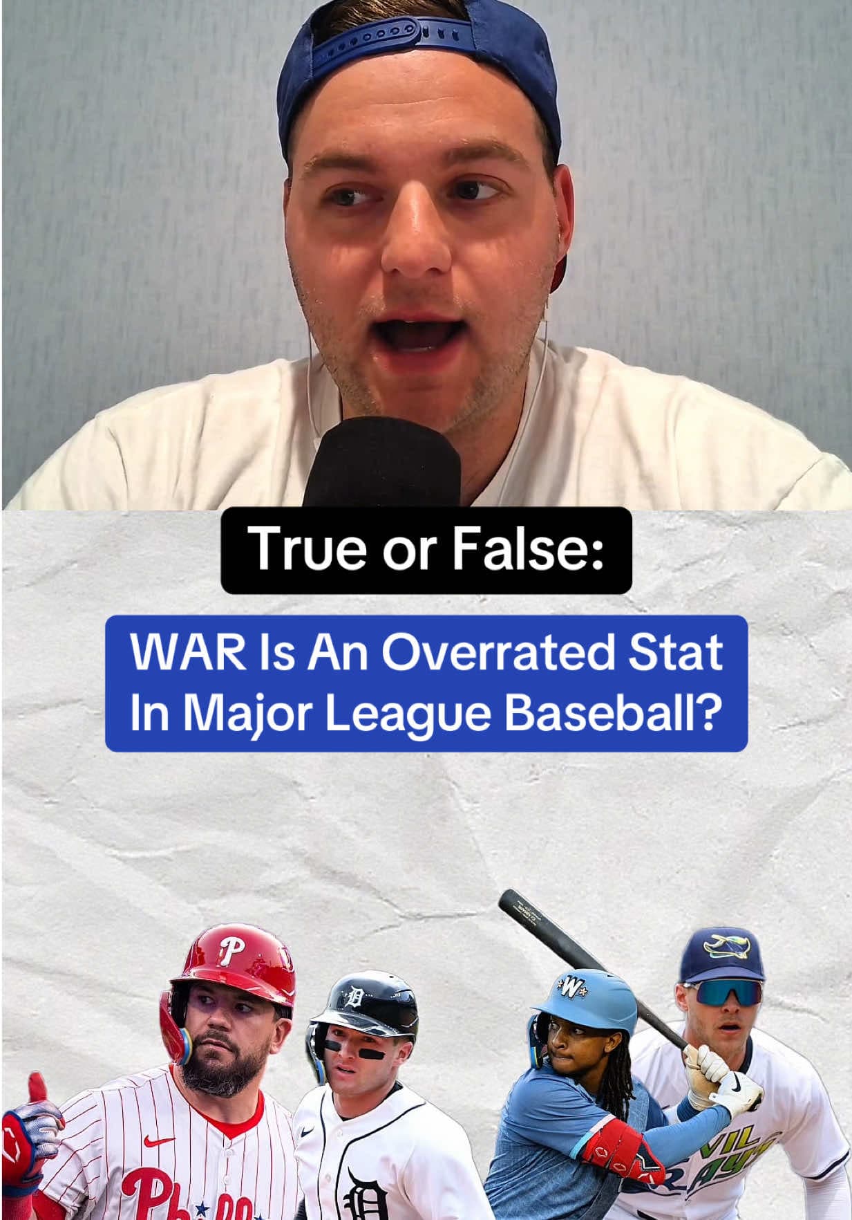 True or false: WAR is an overrated & overused stat in Major League Baseball? #mlb #phillies #rays #redsox #baseball