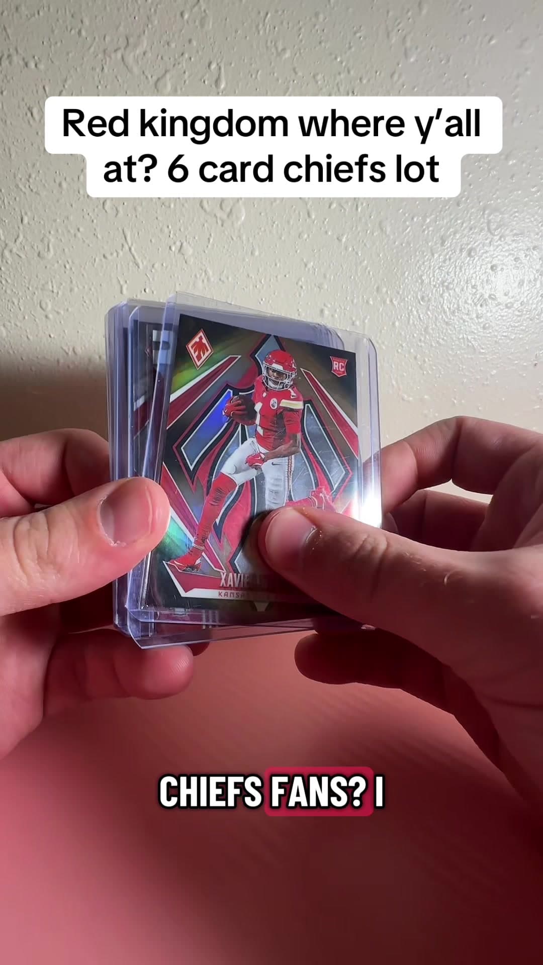 Chiefs fans tap in #sportscards #chiefs #patrickmahomes #nfl #foryoupage