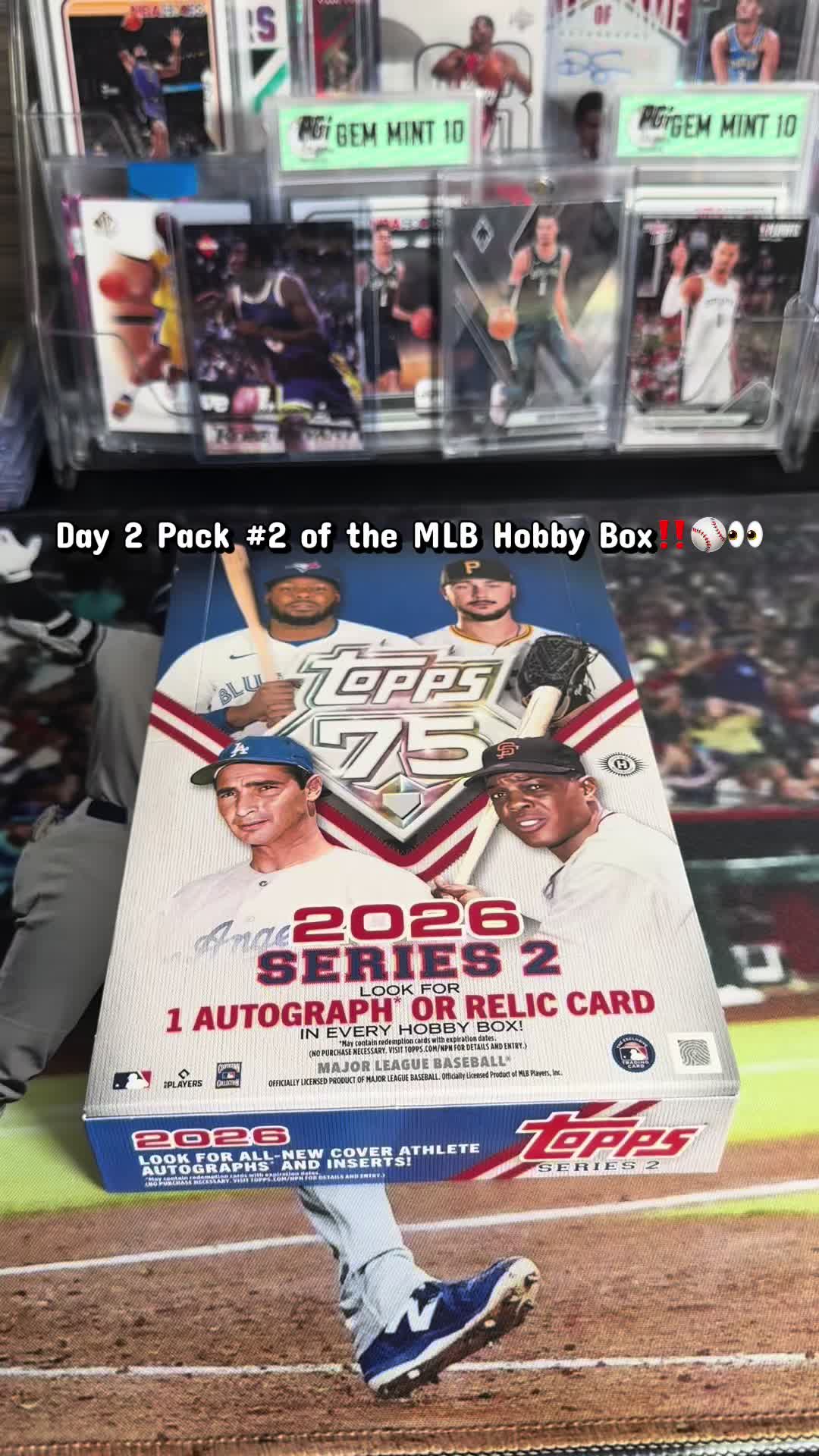 Day ✌️ Pack Rip 2️⃣ of the @MLB @Topps 75th Series 2 Hobby Box‼️⚾️👀 #topps #mlbcards #sportscards #301tradingcards #fyp @Fanatics