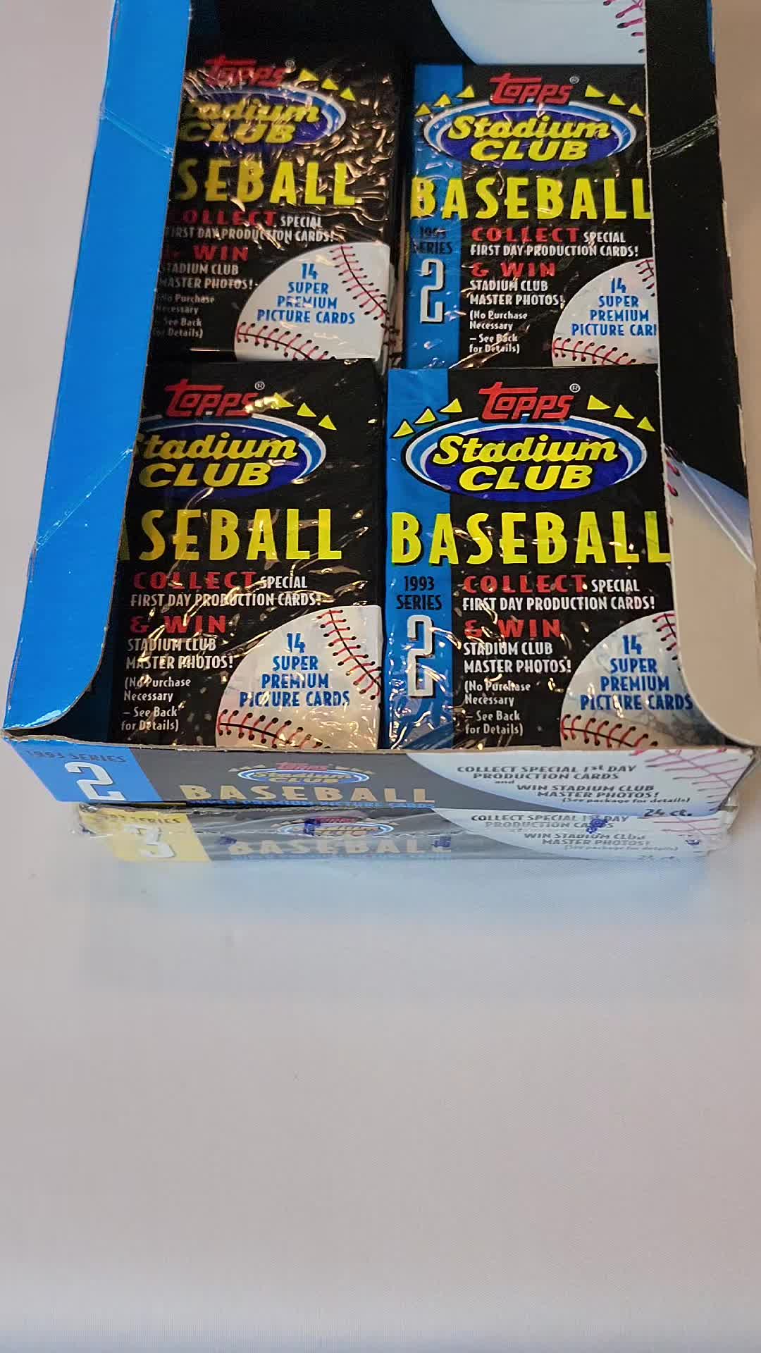 We are Stil Opening these and they're SO nice! 1993 Stadium Club Series 2 #sportscards #cardcollect #baseballcardsoftiktok #packopening #nos