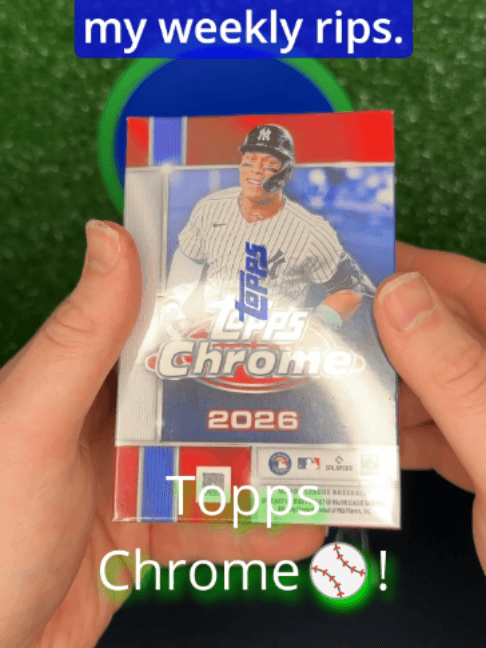 Weekly Rip 7 - A 2026 Topps Chrome Baseball Blaster Box #tradingcards #sportscards #whodoyoucollect #unboxing #collectibles #cardbreaks #roo