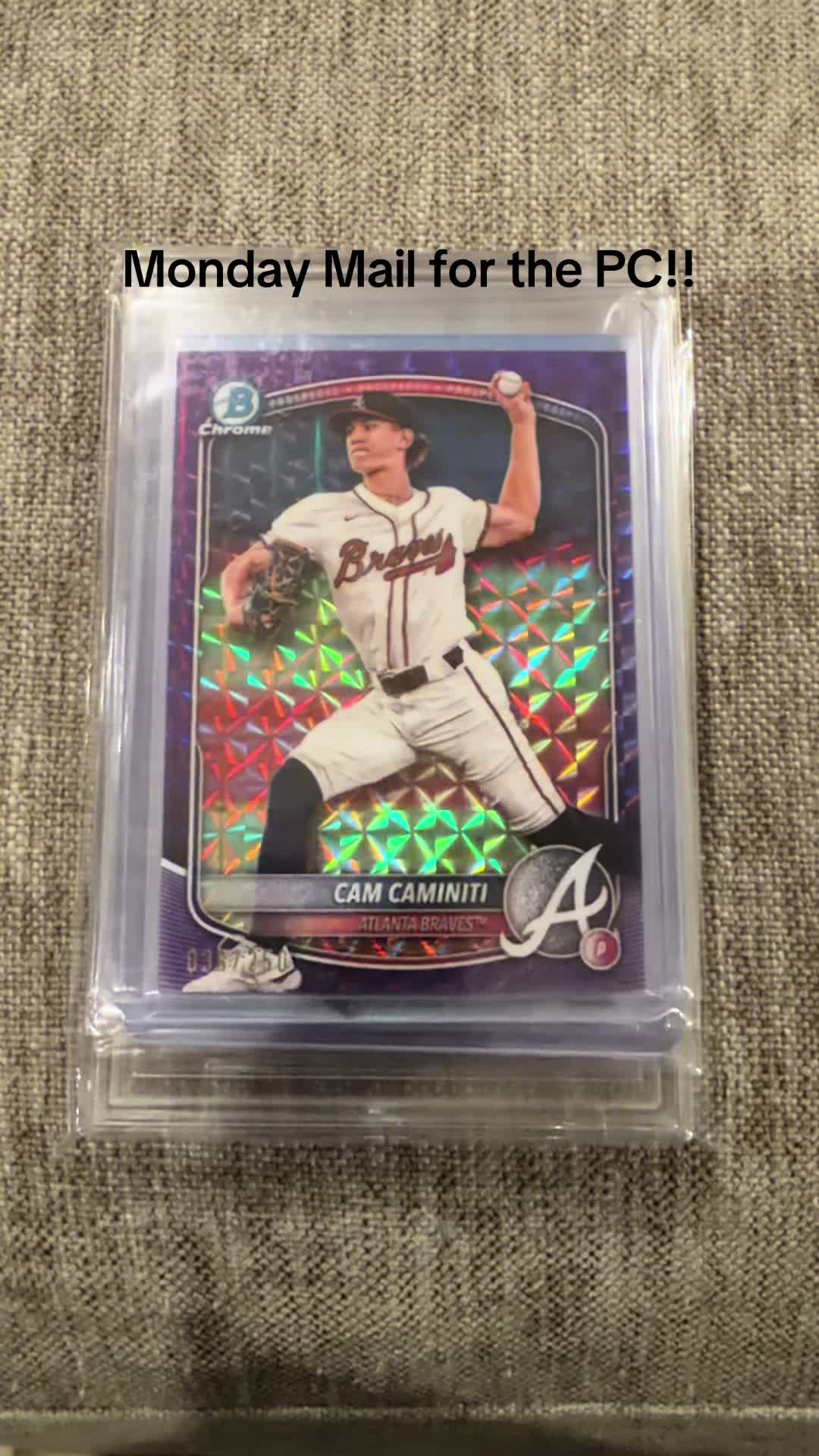 Mail days are the best! Especially if you beat the wife to the mailbox! 😂😂😂 #atlantabraves #bowmanchrome