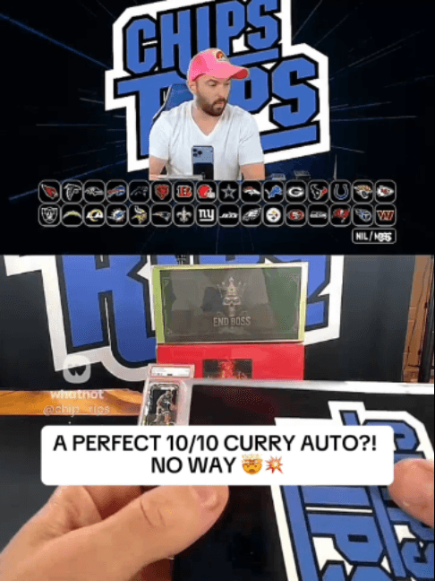 Gold Curry in hand! Pay attention 👀🔥 #viral #thehobby #chipsrips #monsterpull #cardcollector #panini #alt #packrip #tradingcards #nflcards #sportscollecting #sportscards #foryou #sportscardscollector #sportscards101 #sportscardsforsale #fyp #hobbyknowledge #sports #cardgrading101