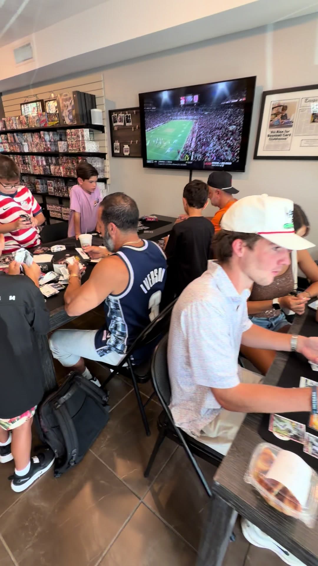 Saturday vibes at the shop 😎 @Topps #sportscards #tampa #tradingcards #cardshop