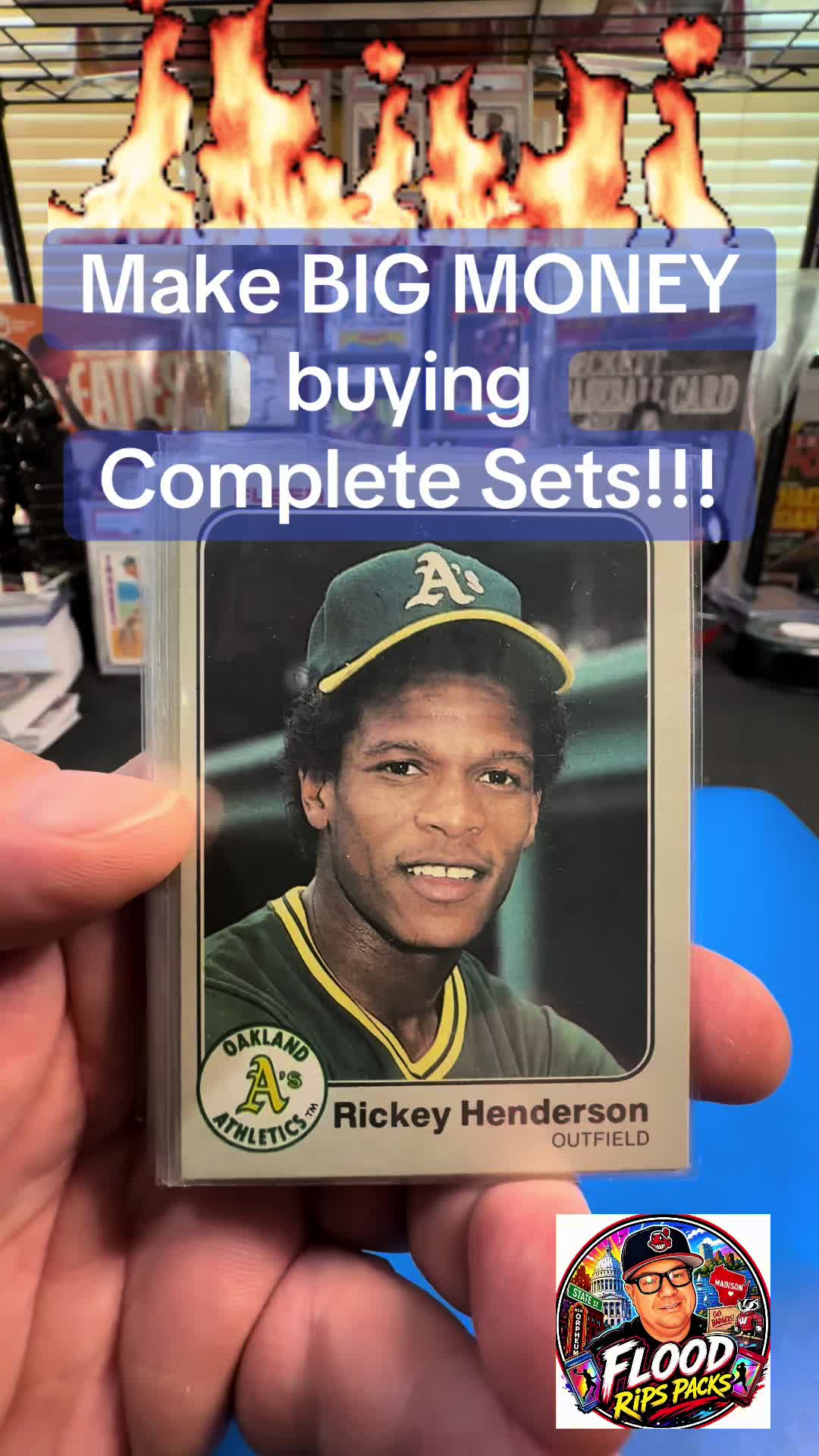 But Some COMPLETE SETS!! It’s FUN! REPOST SAVE COMMENT! THANKS!1983 Fleer Complete Set #rickeyhenderson #fleer #cardcollector #sportscards