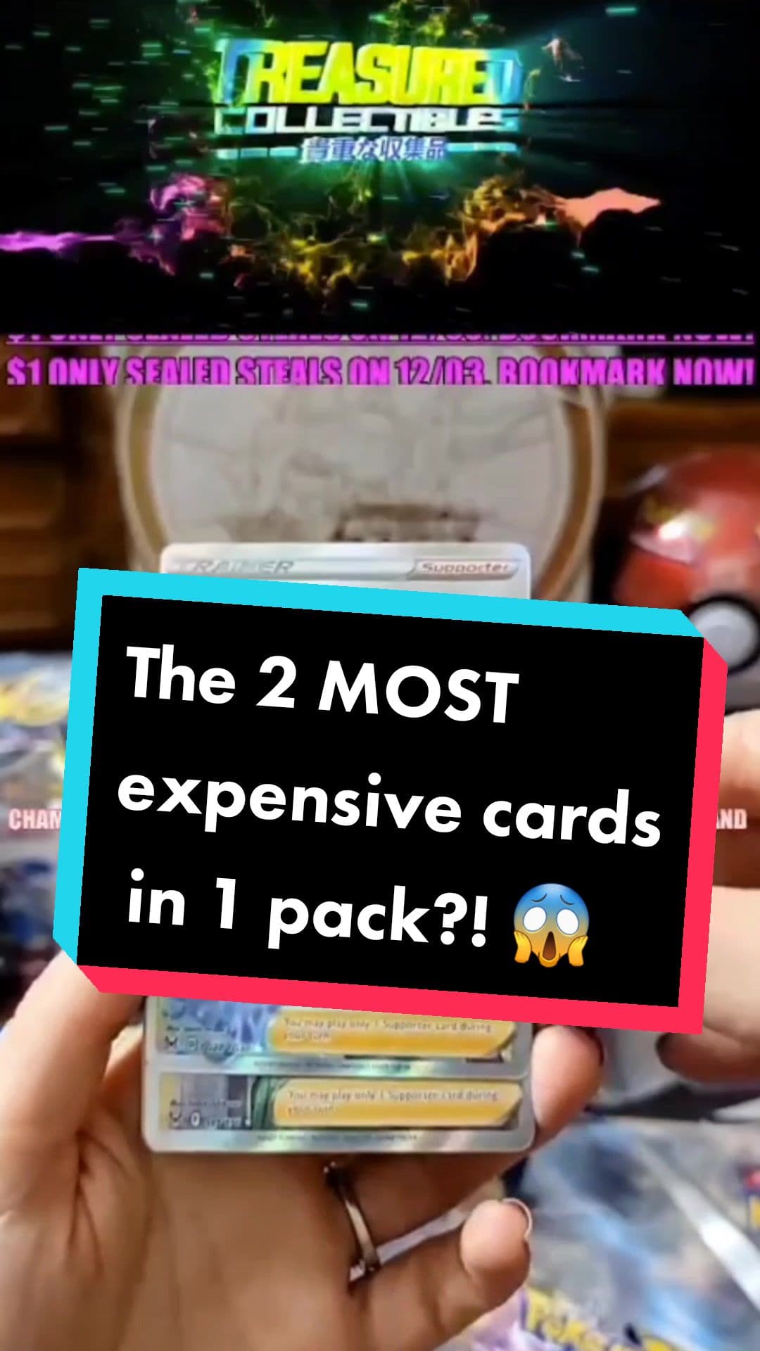 One Pack, 2 most expensive and rare pokemon cards. Join my whatnot Pokemon Shows to rip packs with me and see action like this live! Link is