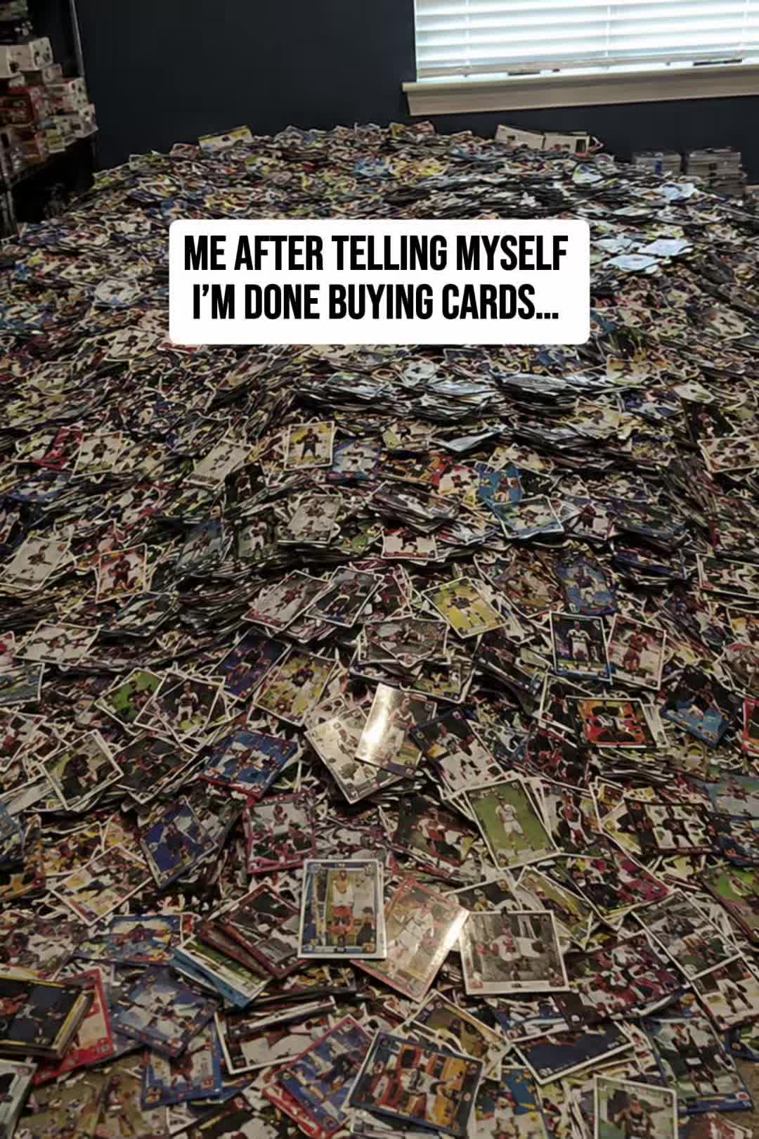 POV: Me after saying, “I’m only buying one more box.” 😭💸 The hobby gets out of hand FAST. Who else can relate? 😂 #SportsCards #TheHobby #