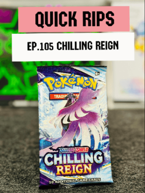Quick Rips Ep105 – Chilling Reign ❄️ Back into Chilling Reign… let’s see if it behaves today 👀 #PokemonCards #PokemonTCG #Reels #PokemonRee