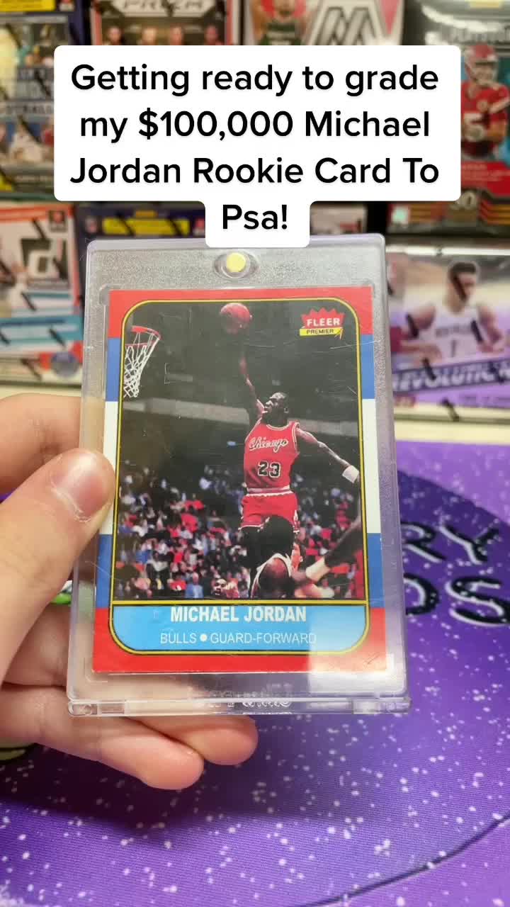 Grading My Michael Jordan Rookie! Hopefully we get a Psa 10! #celerycards #sportscards #cards