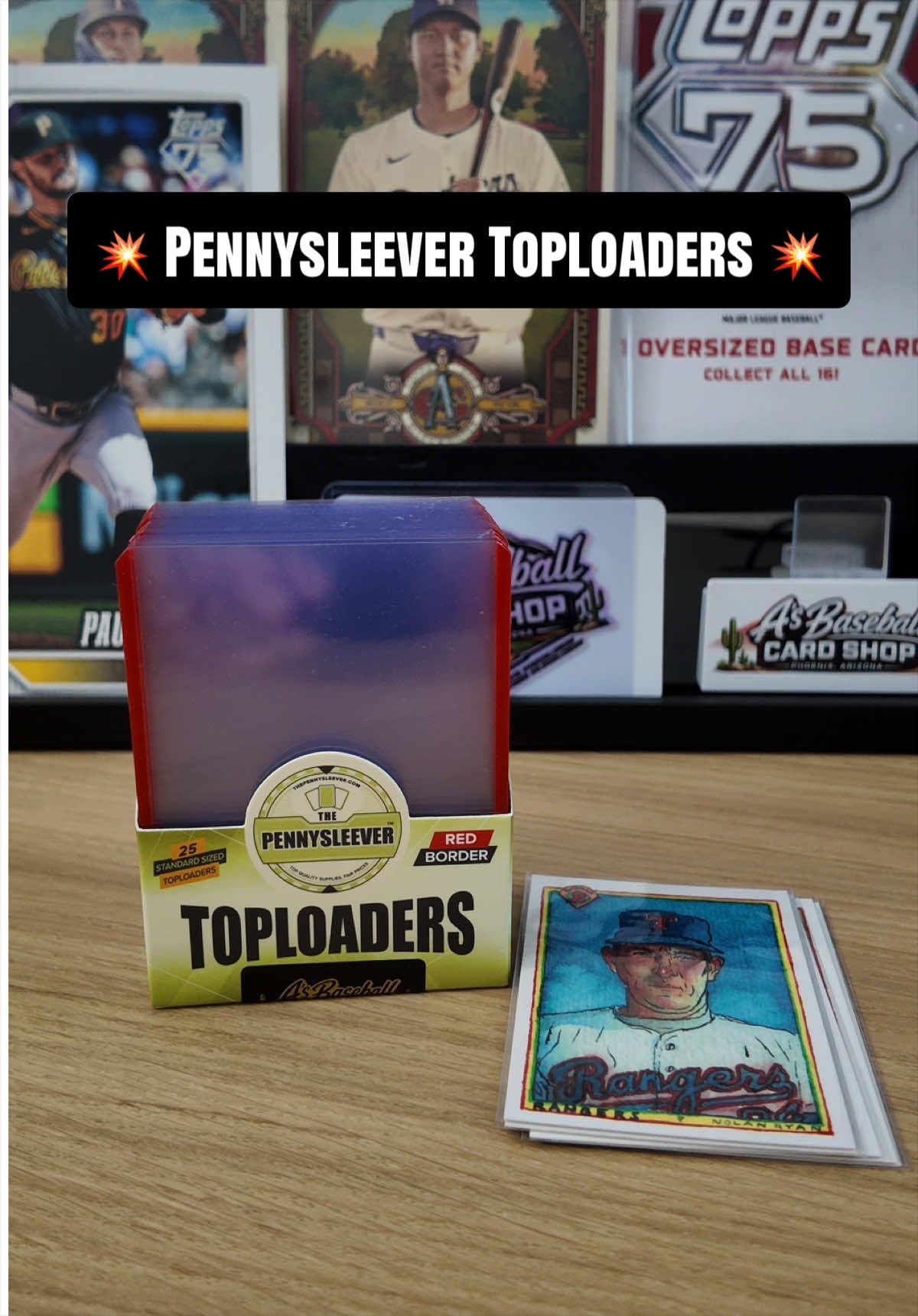 💥 The Pennysleever Toploaders 💥 These color border toploaders are a nice quick way to add some color and uniqueness to your PC. Check them