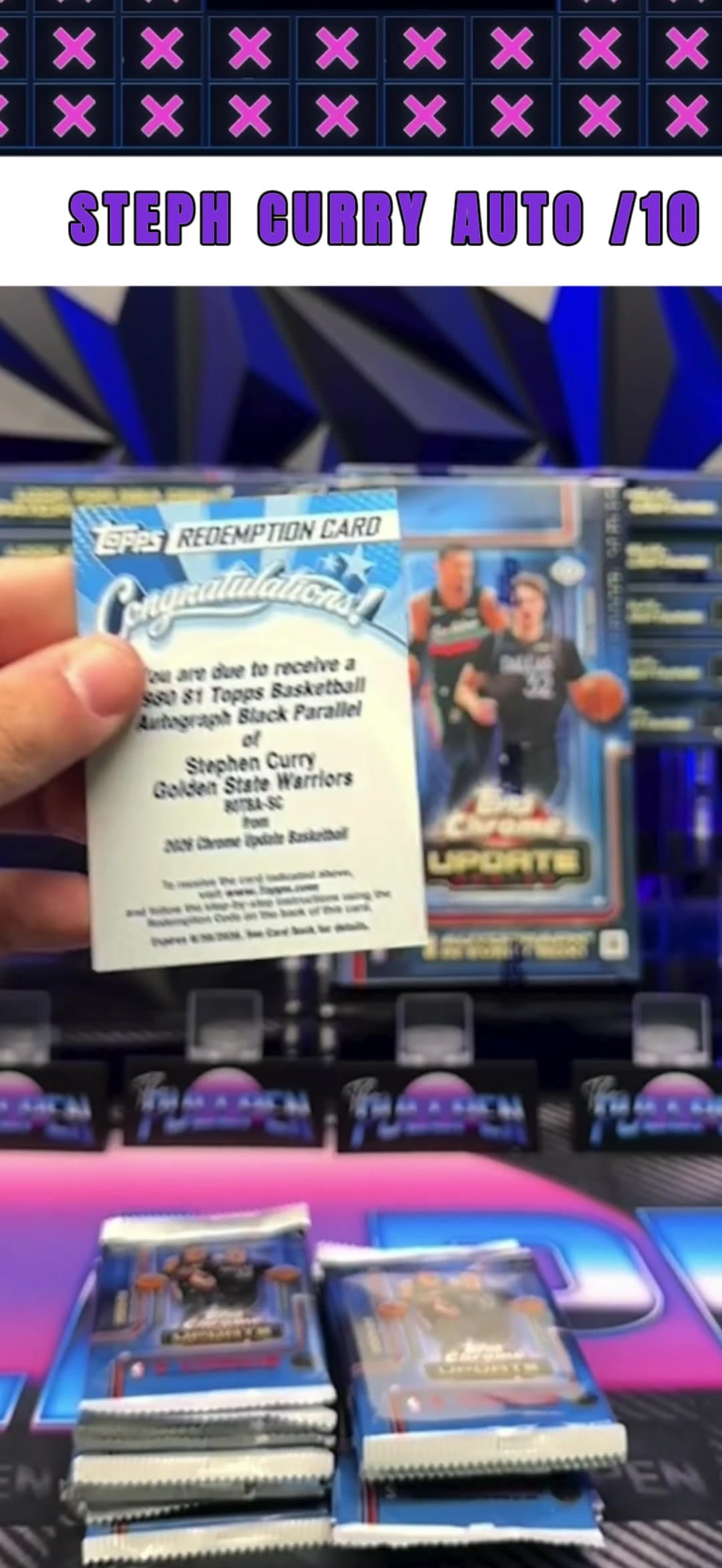 🔥 STEPHEN CURRY /10 JUST HIT 🔥 Topps Chrome Update Basketball, the best product of the year Don’t miss the next one 👀 #topps #stephcurry