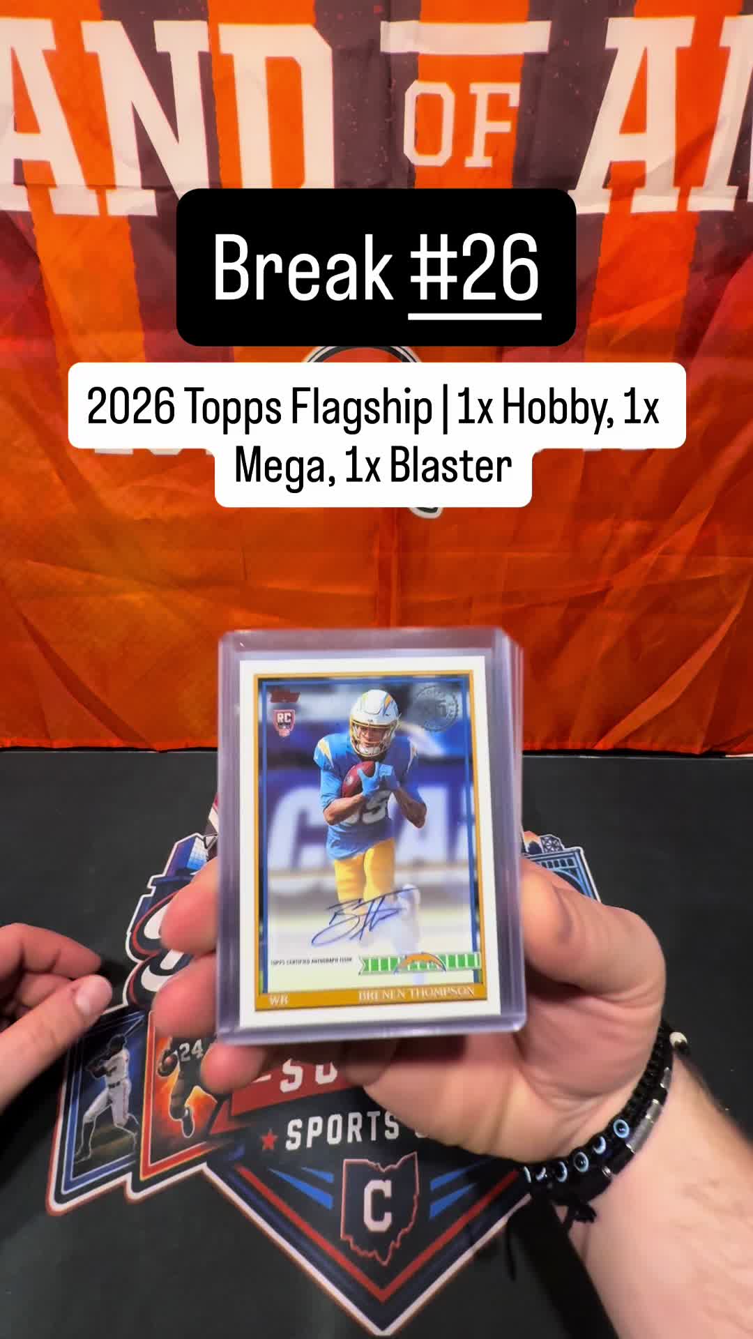 🔥The HITS from Break #26🔥 🏈2026 Topps Flagship | 1x Hobby, 1x Mega, 1x Blaster🏈 💥HIGHTLIGHTS: -Brenen Thompson 1991 Auto -Trevor Lawre