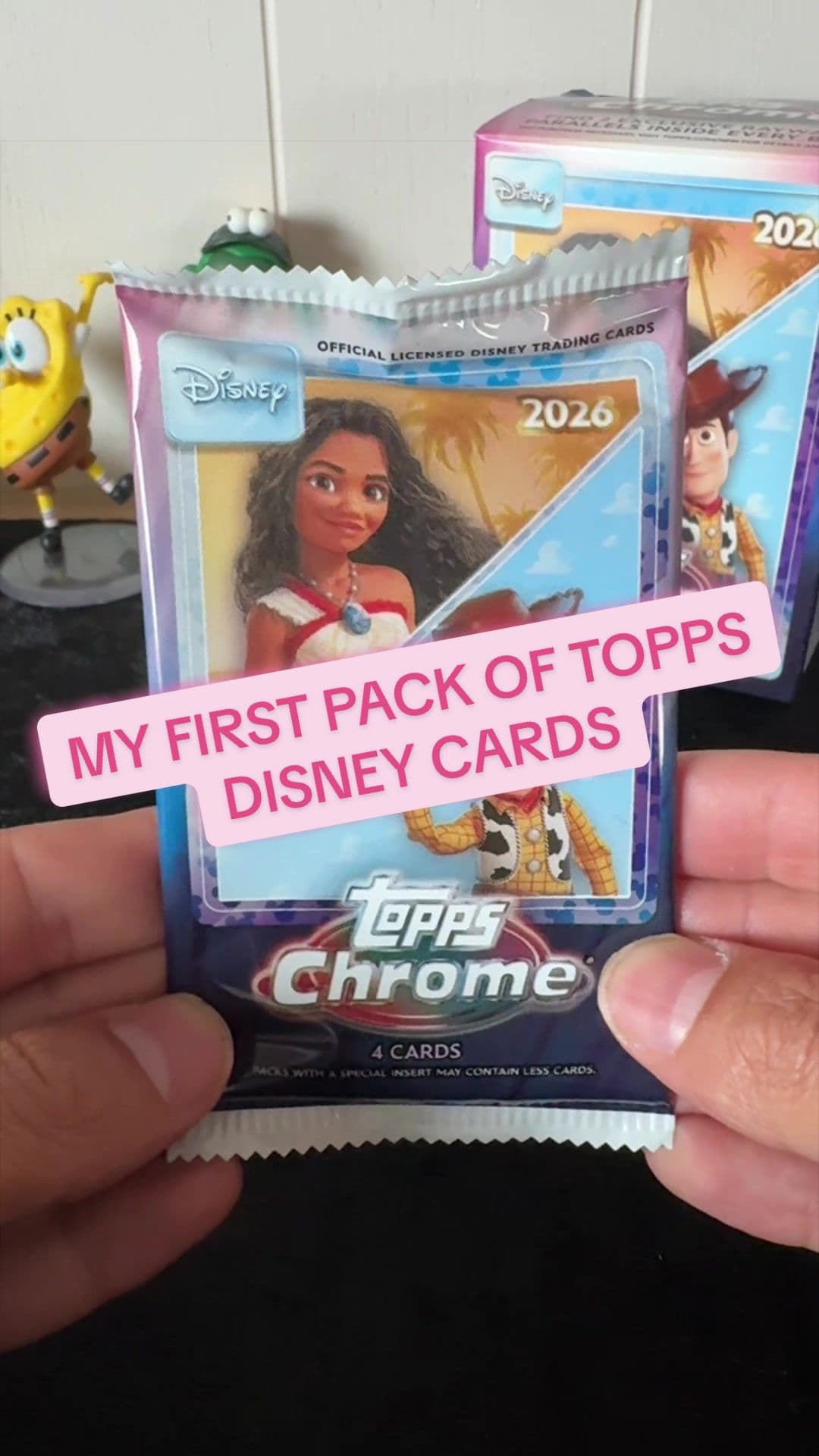 Opening my first pack of Topps Chrome Disney Cards. Just picked these up today from the gang over at @The Cardster Official … fingers crosse