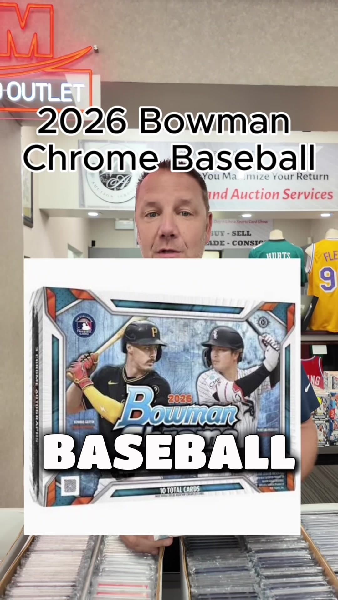 HUGE RELEASE! ⚾️🔥 Collectors, come in to VSM today to get your 2026 Bowman Chrome Baseball cards—available in both Hobby and Breaker’s Deli