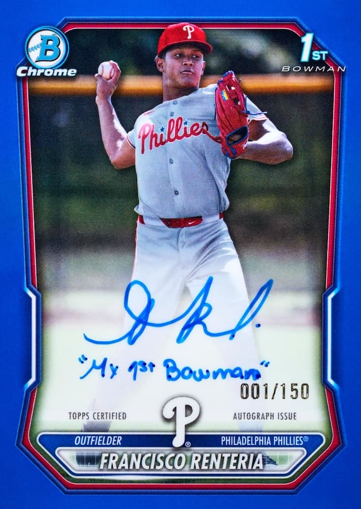 Francisco Renteria Chrome Prospect Auto