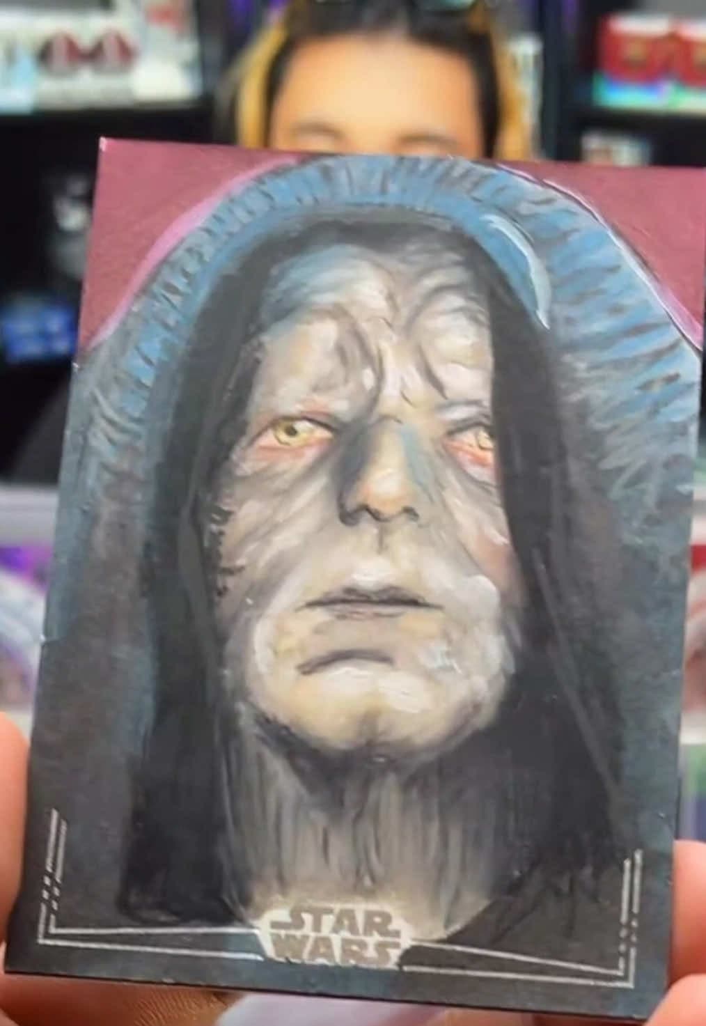 Livestream highlight : 1/1 Sketch Card Emperor Palpatine (Dart Sidious) #topps #toppschrome #toppsstarwars #starwars #fyp