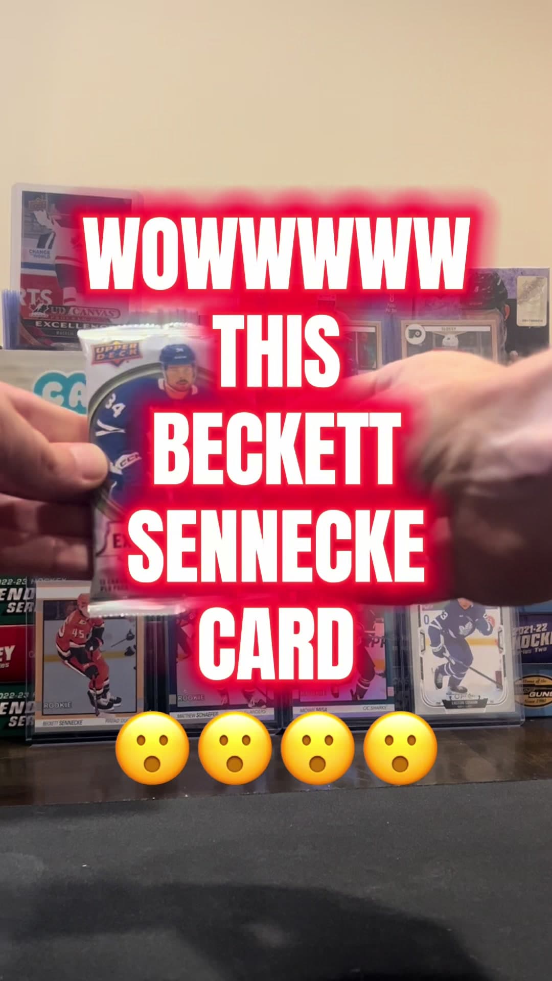 25-26 Upper Deck Extended🚨 The Clear Cut is a BANGER!!!💥💥 #UpperDeckHockey #HockeyCards #NHL #BeckettSennecke #Rare