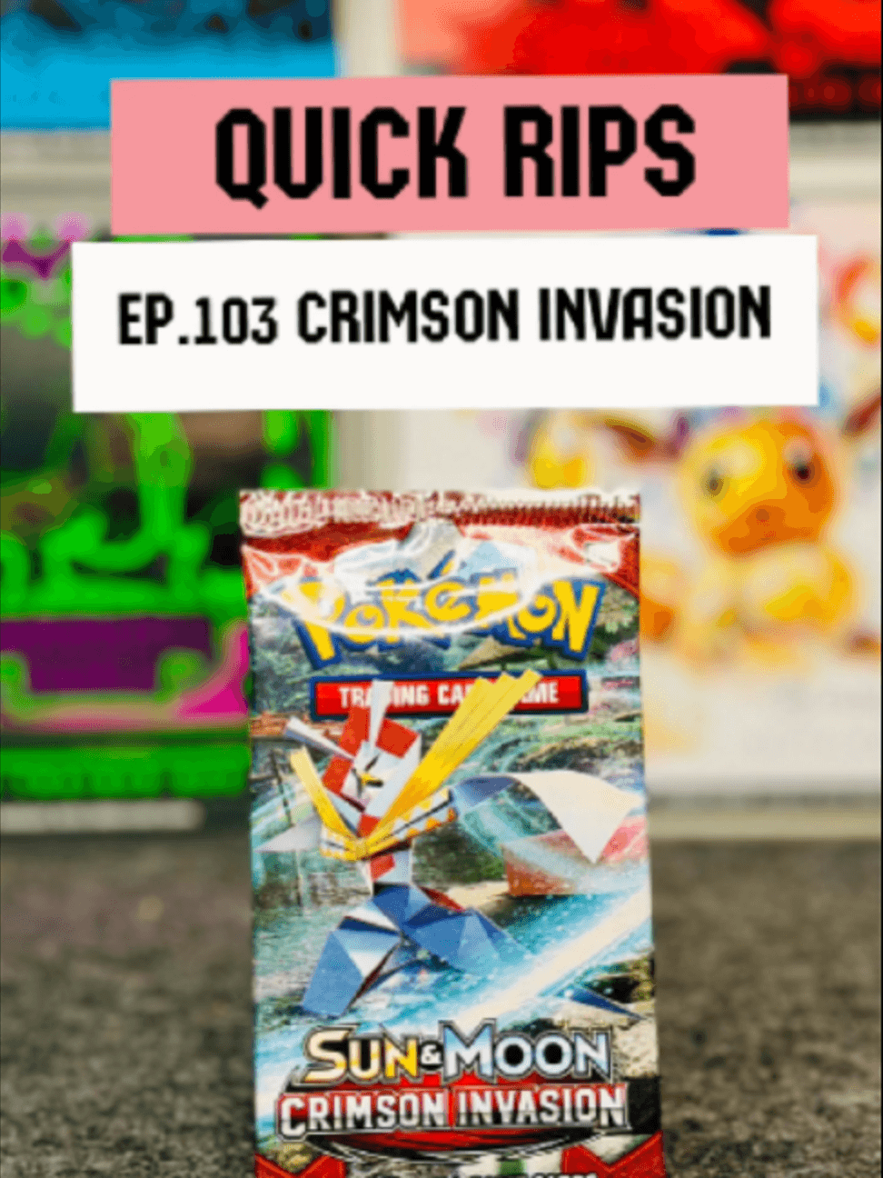Quick Rips Ep103 – Crimson Invasion 🔴 Crimson Invasion… let’s see 👀 #PokemonCards #PokemonTCG #PokemonTikTok #PackOpening #fyp