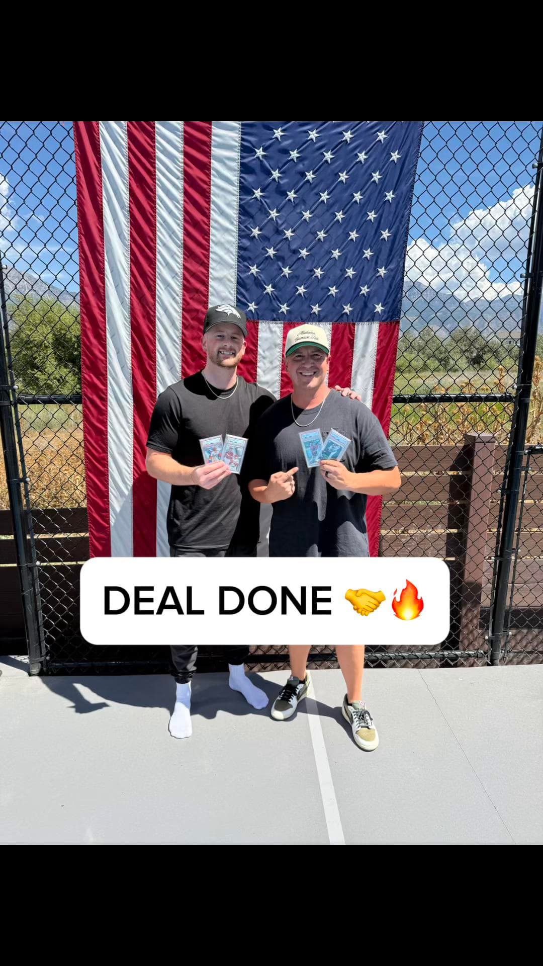 DEAL DONE 🤝🔥 Moved a stack of cards today with Brandon! Always fun making deals, talking cards, and connecting with good people in the hob