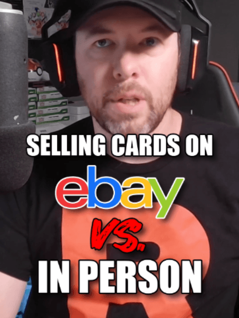 Should you sell your cards in-person, or on eBay? Let's break down the numbers. #pokemon #pokemoncards #pokemontcg #pokemoncommunity