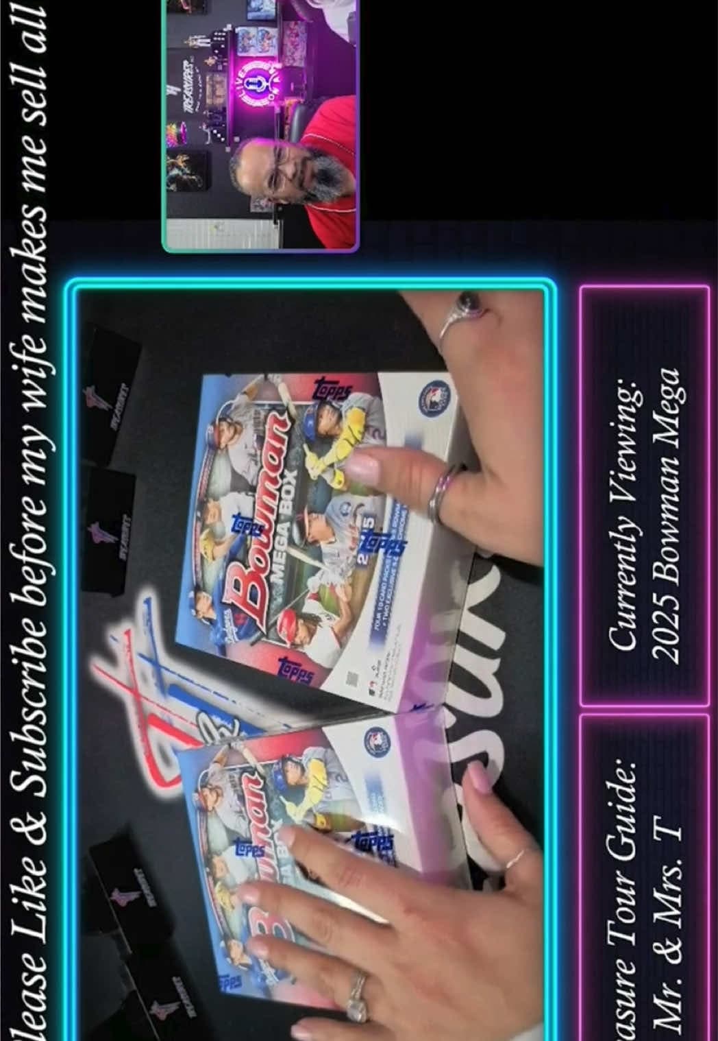 TikTok gets the preview… YouTube gets the chaos 😂 Husband vs Wife never disappoints 🤪🔥 tnt.treasures #husbandwife #battle #sportscards #n