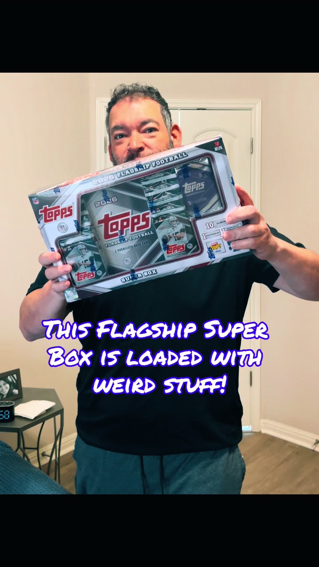 These 2026 Topps Flagship Football Super Boxes come with 140 cards, an over-sized card, an image variation card, a chrome mojo pack, and a t