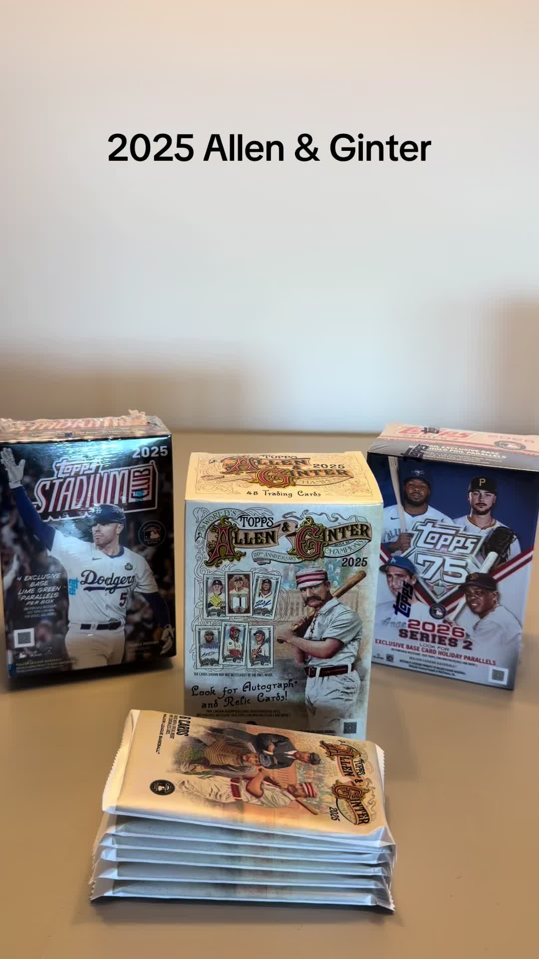 2025 Topps Allen & Ginter Pack Break #topps #allenandginter #baseballcards #cards #packrip