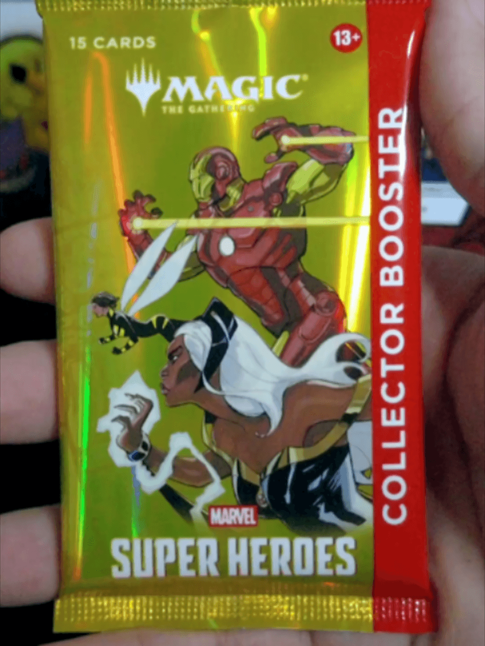 Ripping a luxury MTG Marvel Super Heroes Collector Booster at the Vault! π₯β¨ The comic panel frames and borderless character logo designs ar