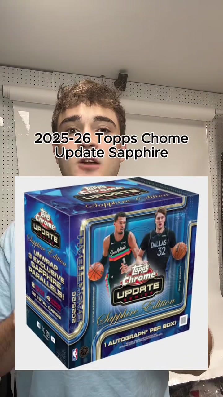 NEW RELEASE: 2025/26 Topps Chrome Update Sapphire Basketball 🏀👀 Chase incredible 1/1 and throwback inserts and autographs with some of the