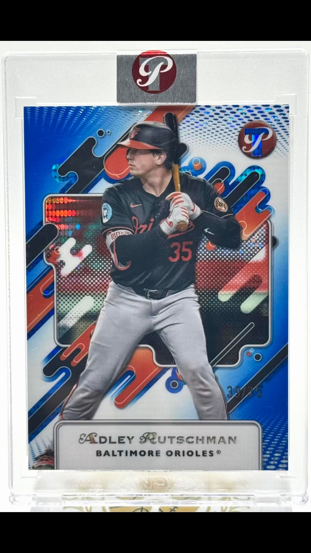 Adley Rutschman/75 encased 2025 Topps Pristine 🔥 #serranoluxesportscards #fyp #mlb #baltimore #baseball